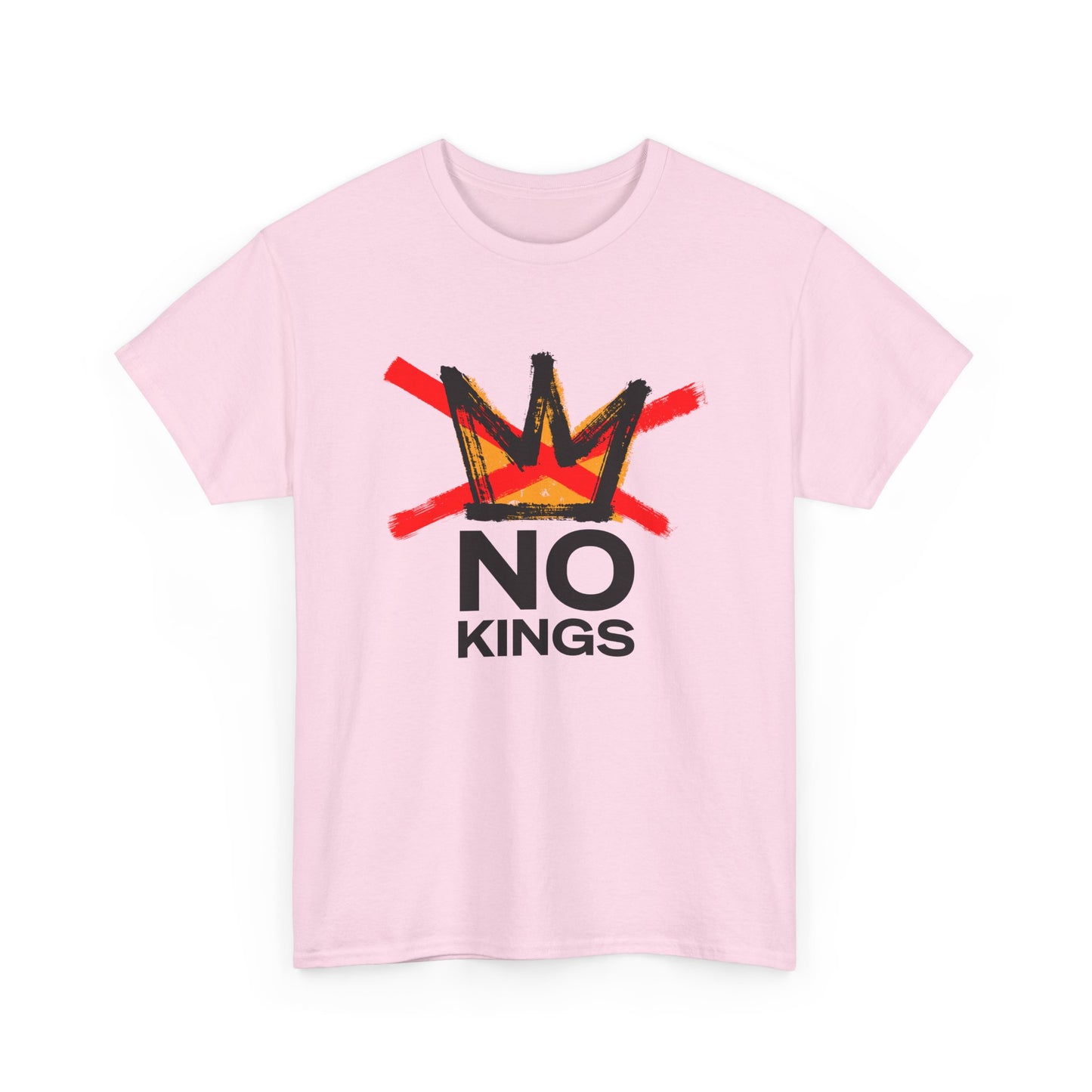 No Kings Graphic T Shirt Protest Resist BLM Support Unisex Heavy Cotton Tee