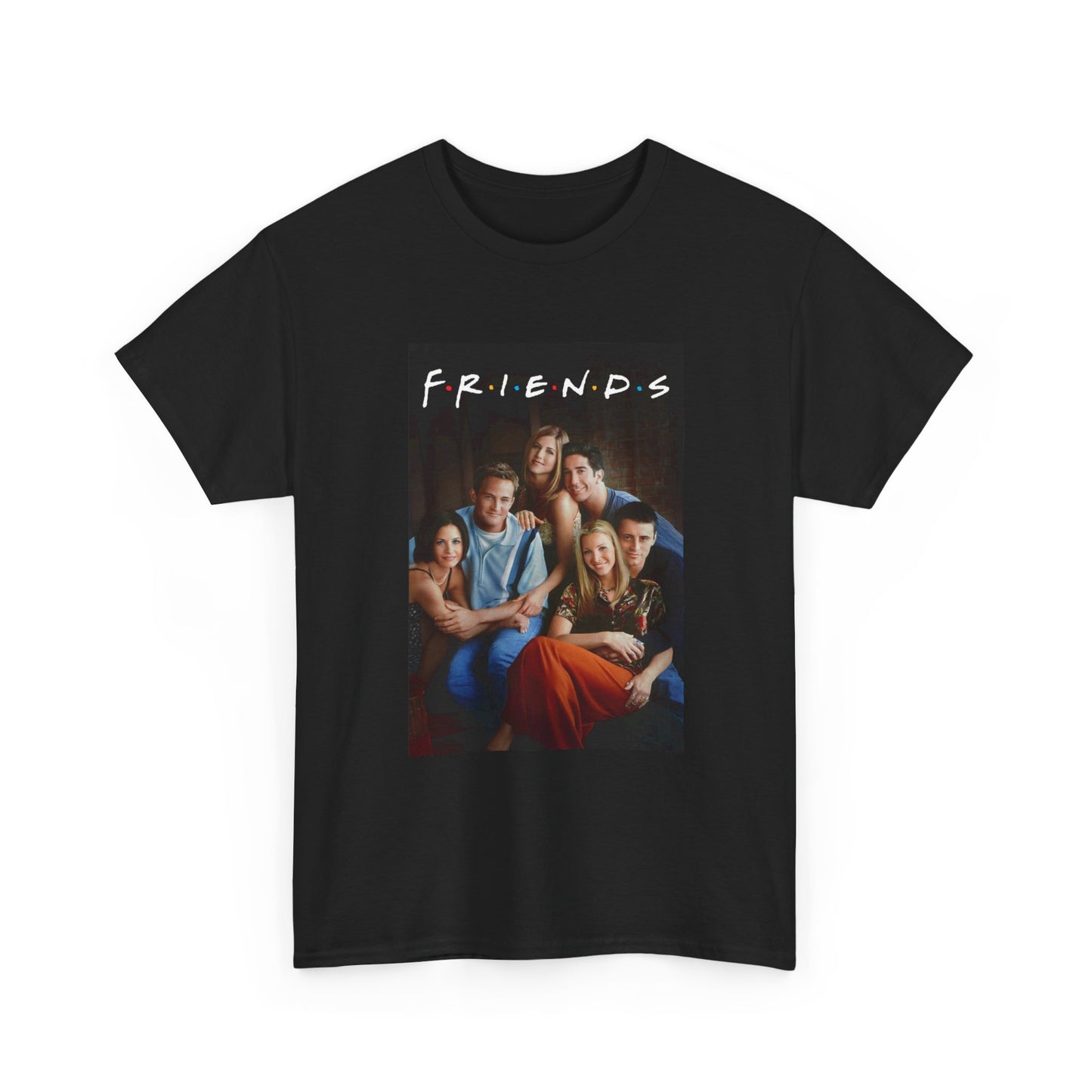 Friends Tshirt Retro Tv Series New York Short Sleeve Unisex Heavy Cotton Tee