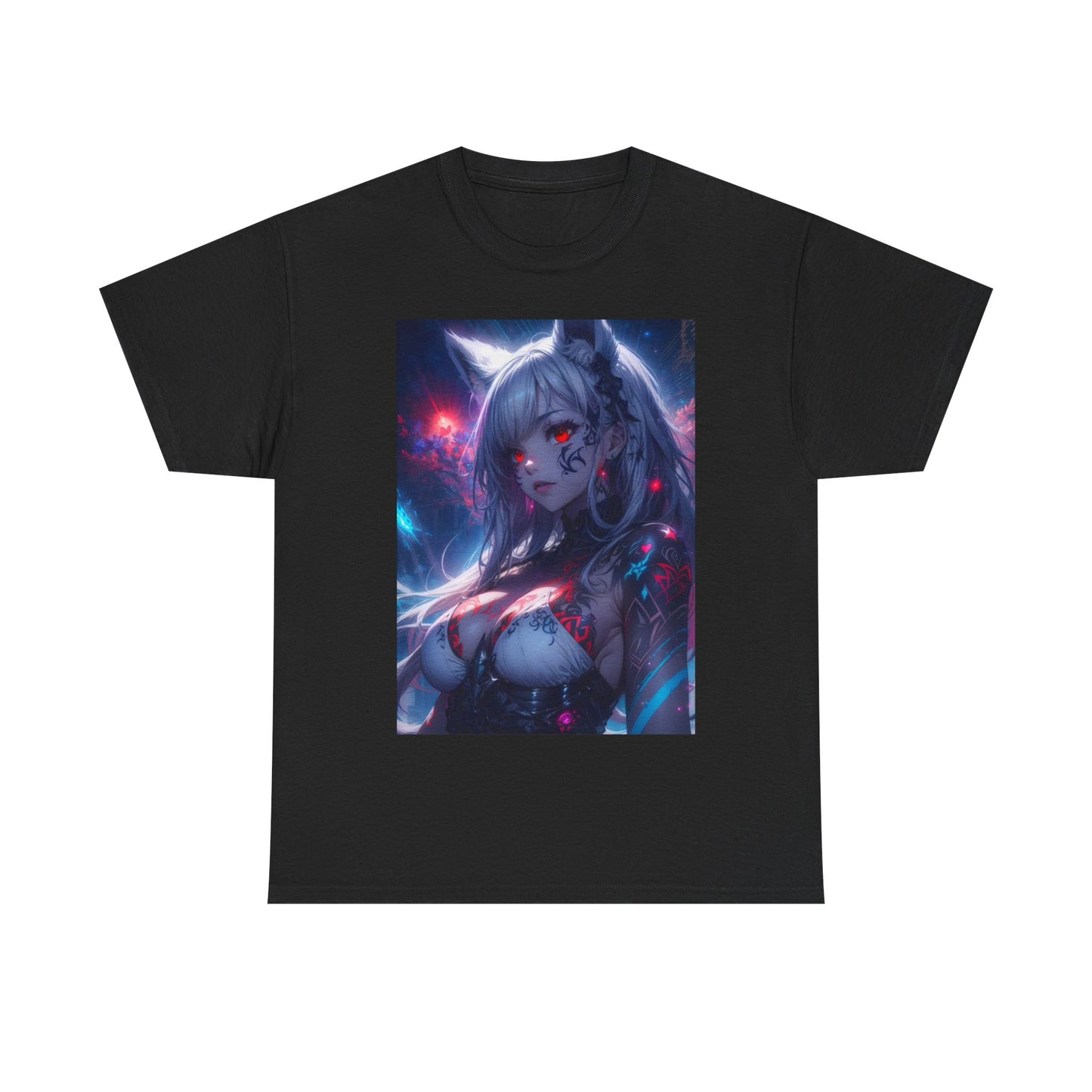 Waifu Anime T-shirt Girl Graphic Cartoon Retro Gaming Unisex Heavy Tee Game