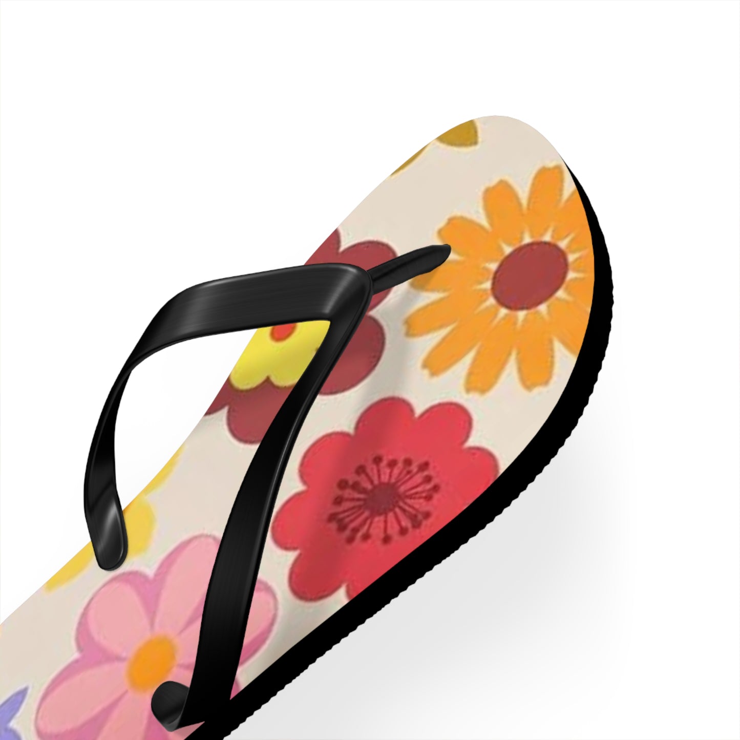 Waves And Sun Sandals Groovy Summer Flip Flops Slides BRAND NEW