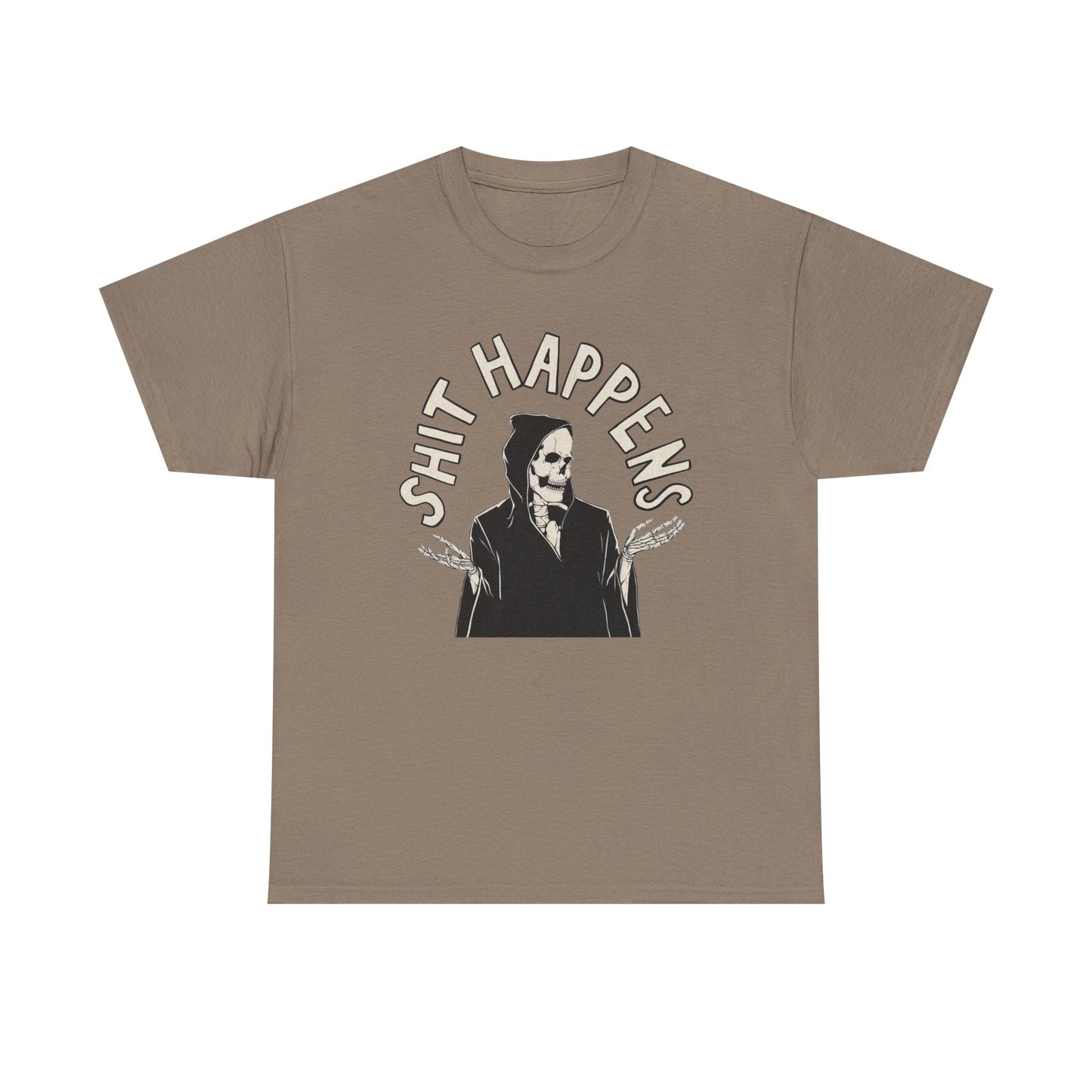 Things Happen Funny Graphic T Shirt NEW Unisex Heavy Cotton Tee