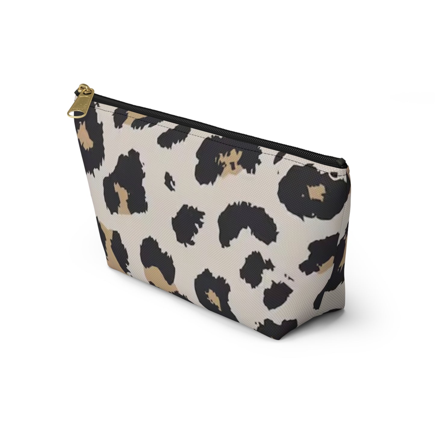 Leppard Print Animal FOUX Travel Bag Multi ColorAccessory Pouch w T-bottom