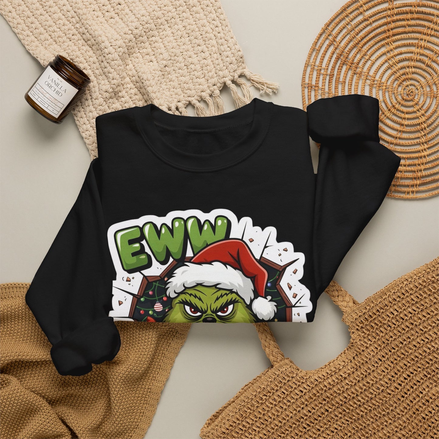 The Grinch Funny Graphic Sweater NEW Unisex Heavy Blend™ Crewneck Sweatshirt