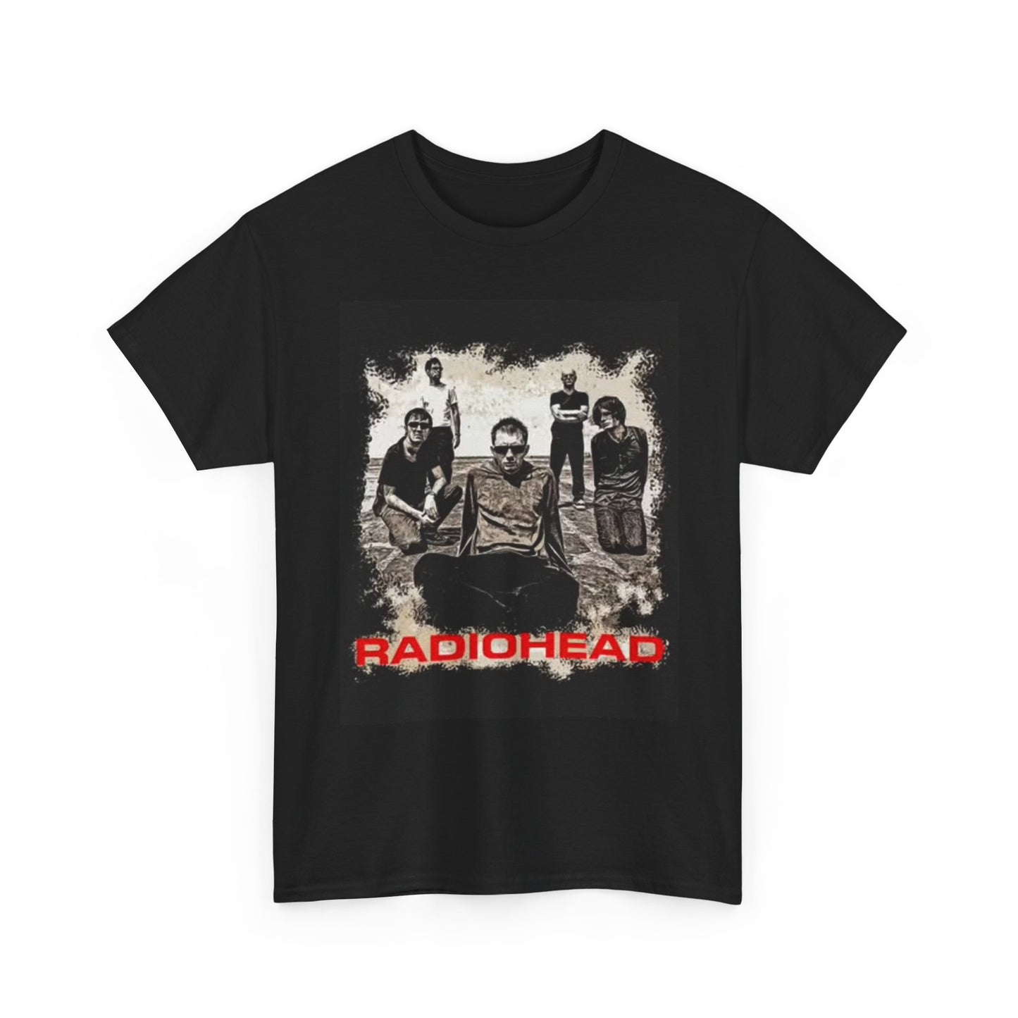 Radiohead Graphic T Shirt Vintage Rock Band Merch Unisex Heavy Cotton Tee