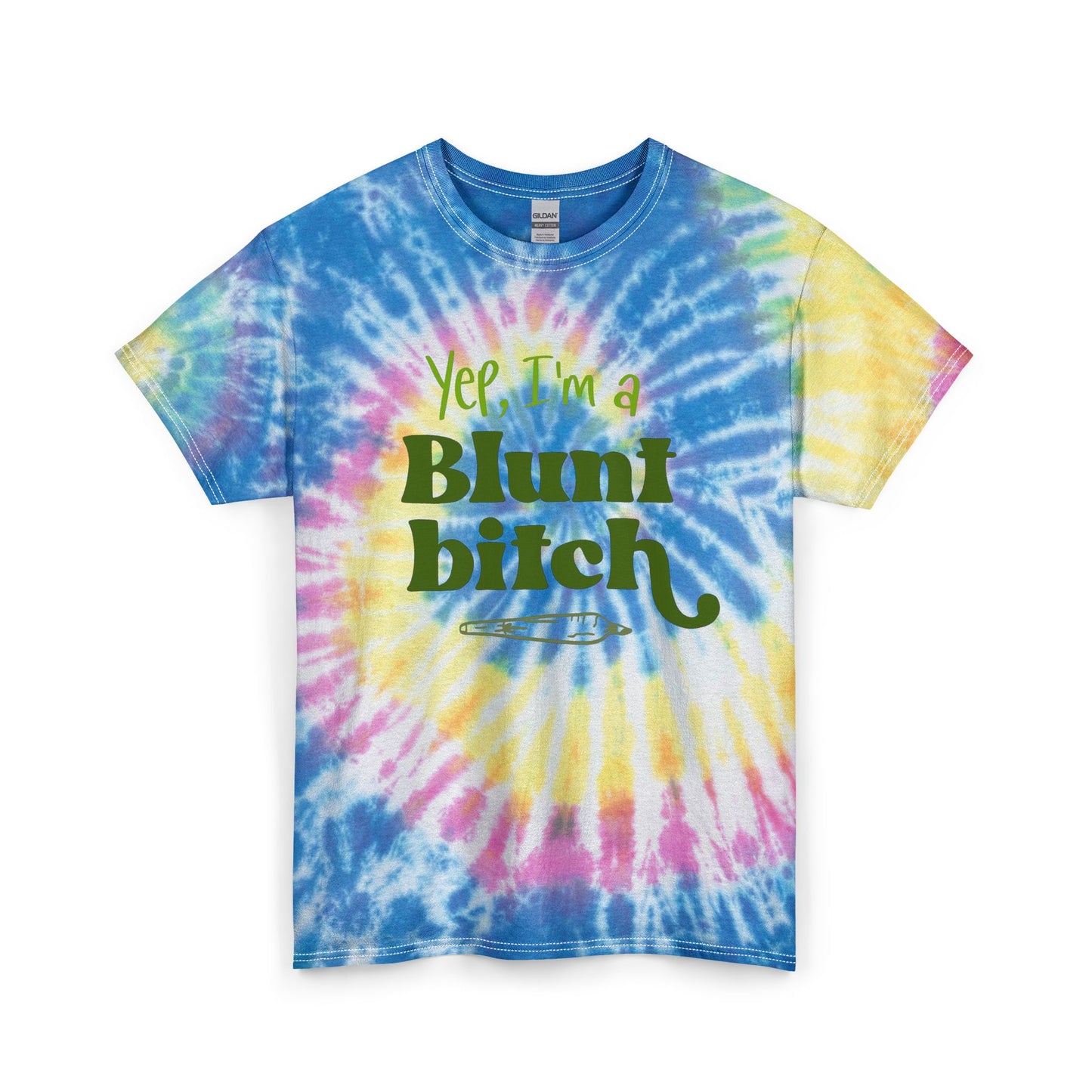 Yep Im A Blunt Weed 420 Graphic T Shirt Unisex Tie Dye Cotton Tee