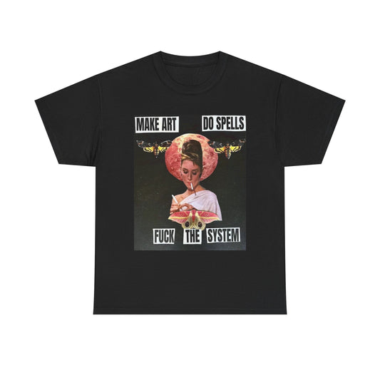 Make Art And Do Spells T Shirt Unisex Heavy Cotton Tee