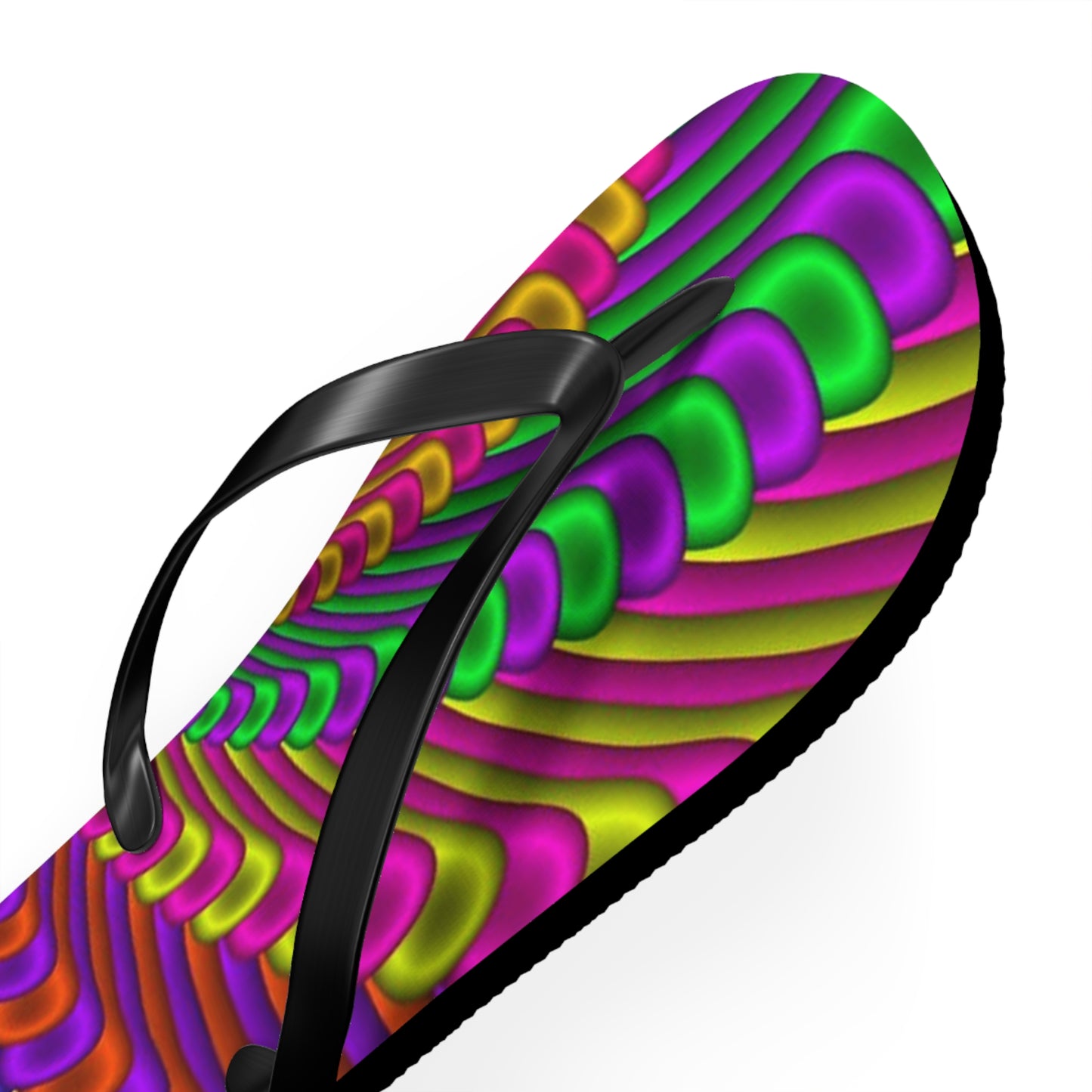 Groovy Tie Dye Flip Flops, Sandals Slides, Summer Footwear, Brand New