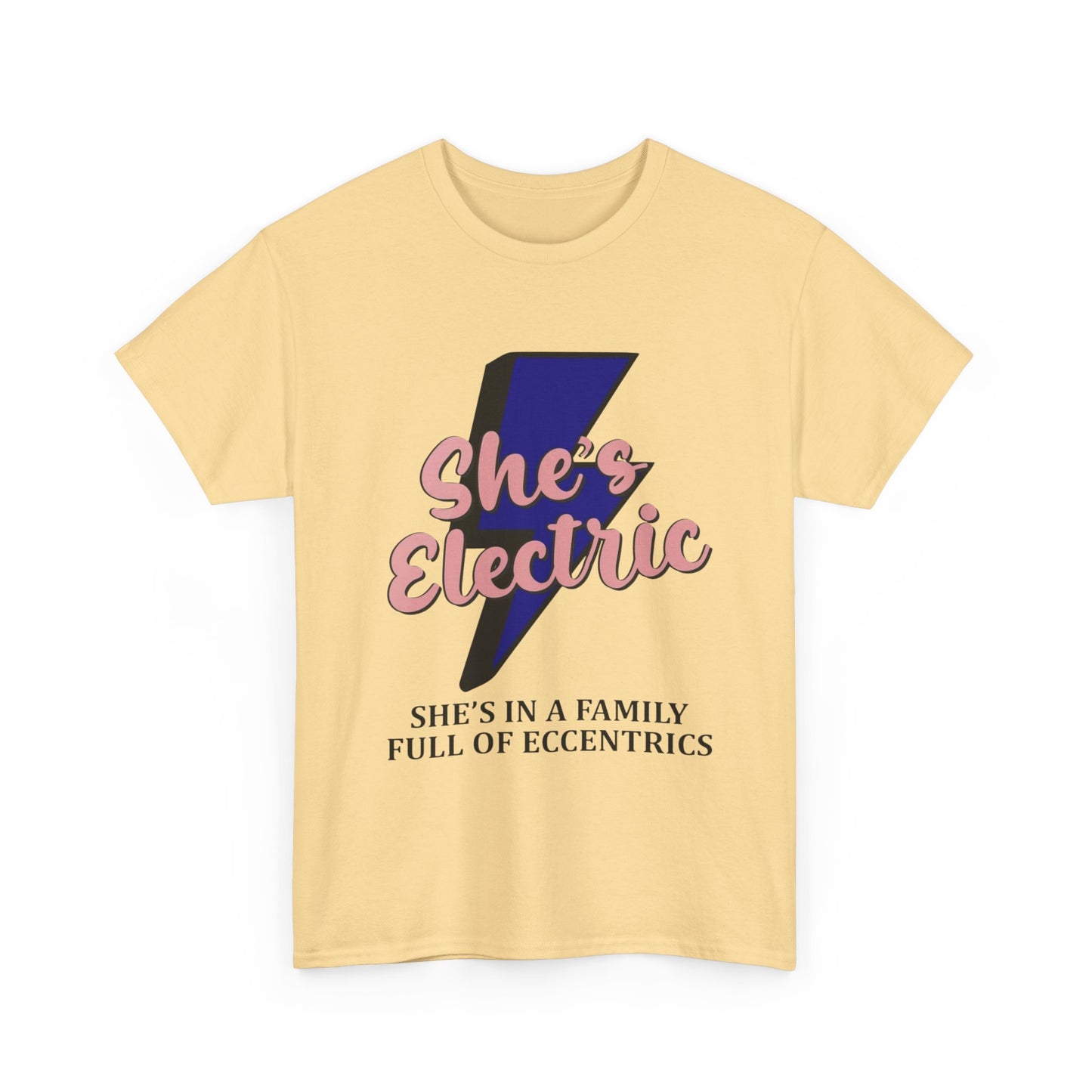 Shes Electric Retro Graphic T Shirt Unisex Heavy Cotton Tee