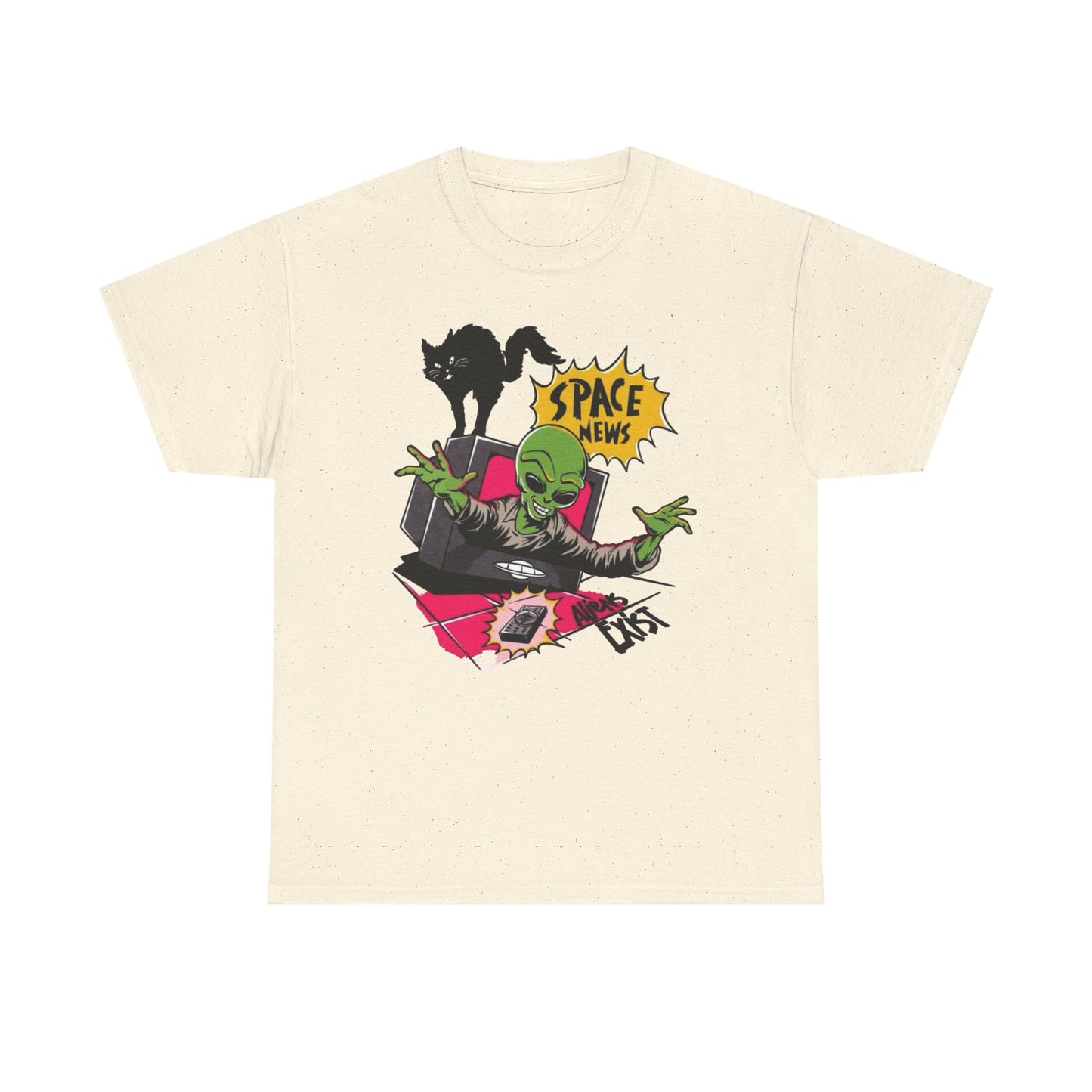 Space News Aliens Exist Graphic T Shirt NEW ADULT TEE VINTAGE