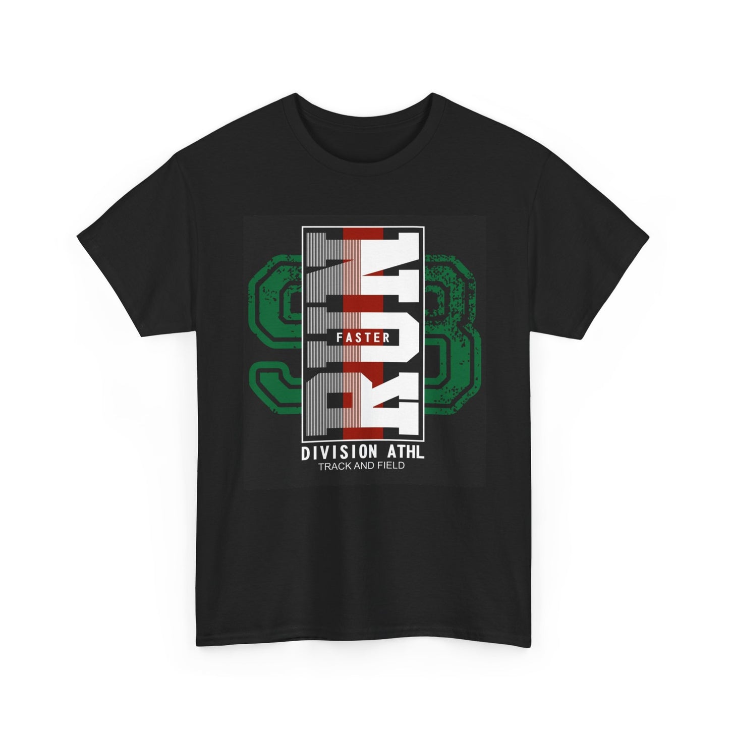 Run Faster Graphic T Shirt Track And Field Unisex Heavy Cotton Tee