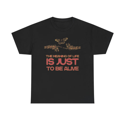 The Meaning Of Life Graphic T Shirt NEW Adult Regular Heavy Cotton Tee
