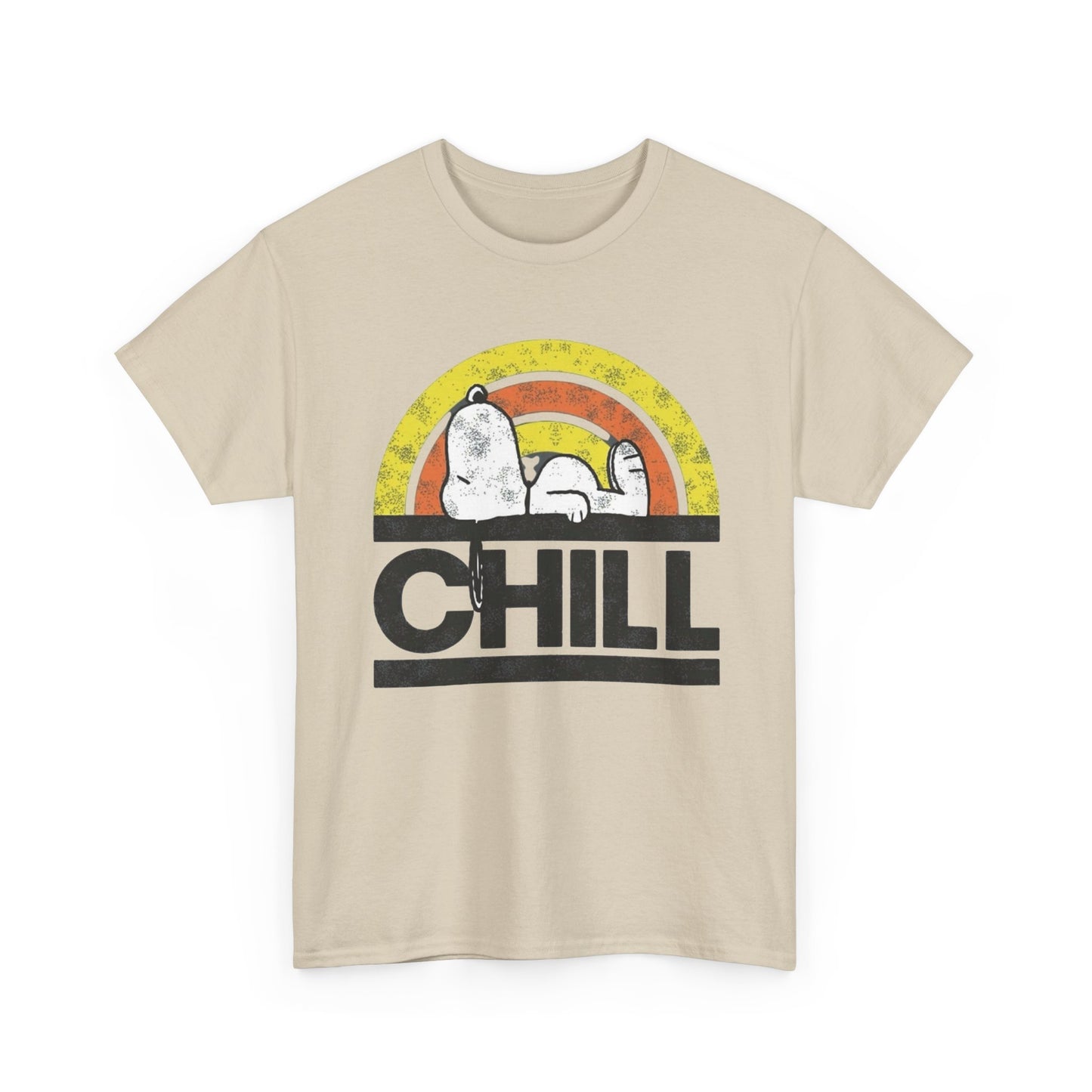 Chill Dog Graphic T Shirt NEW Vintage Unisex Heavy Cotton Tee