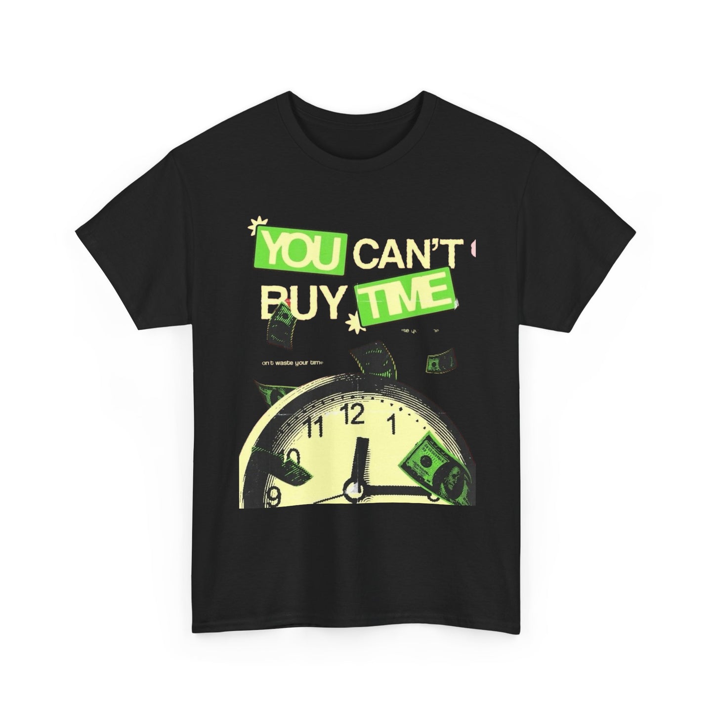 You Can't Buy Time Retro Graphic T Shirt Unisex Heavy Cotton Tee