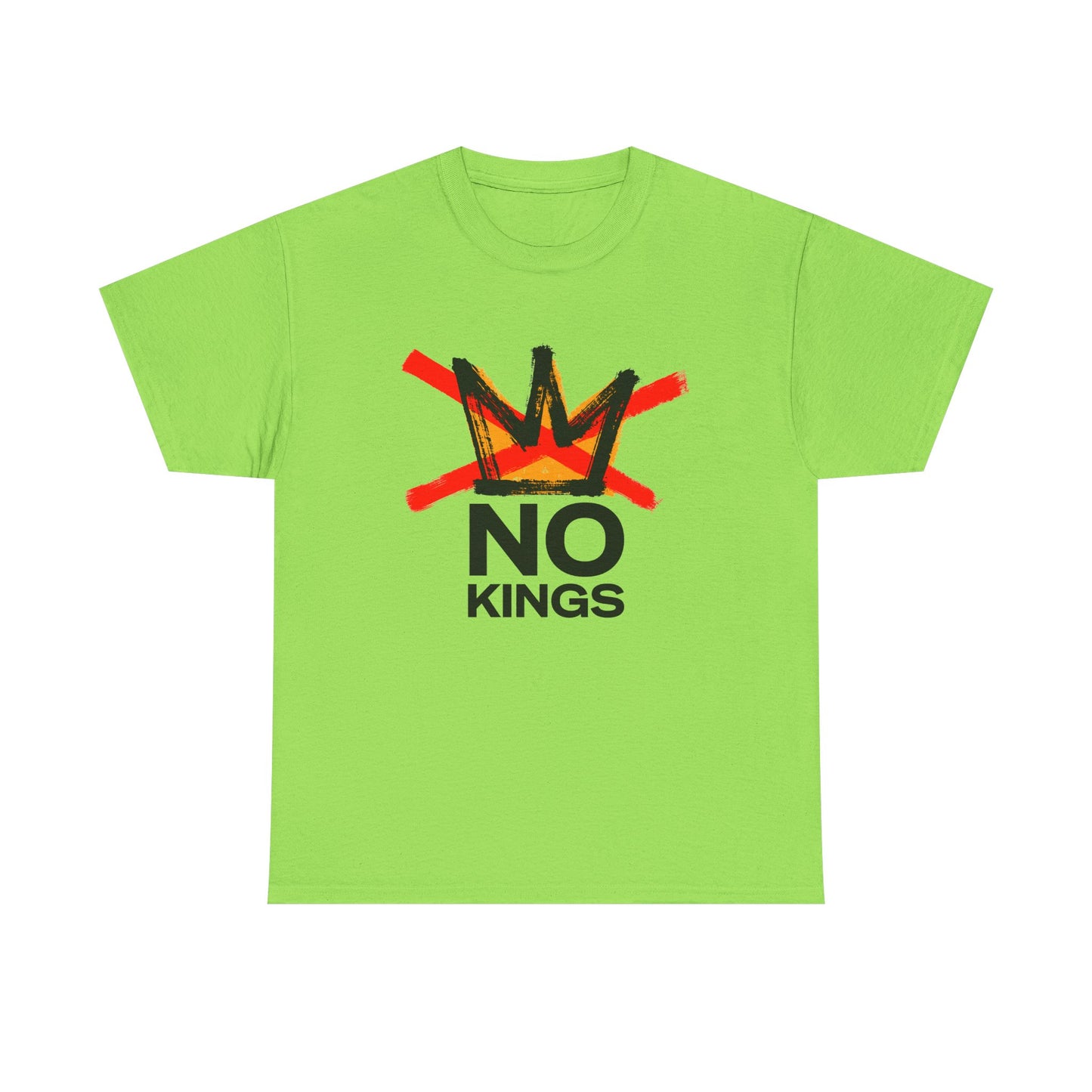 No Kings Graphic T Shirt Protest Resist BLM Support Unisex Heavy Cotton Tee