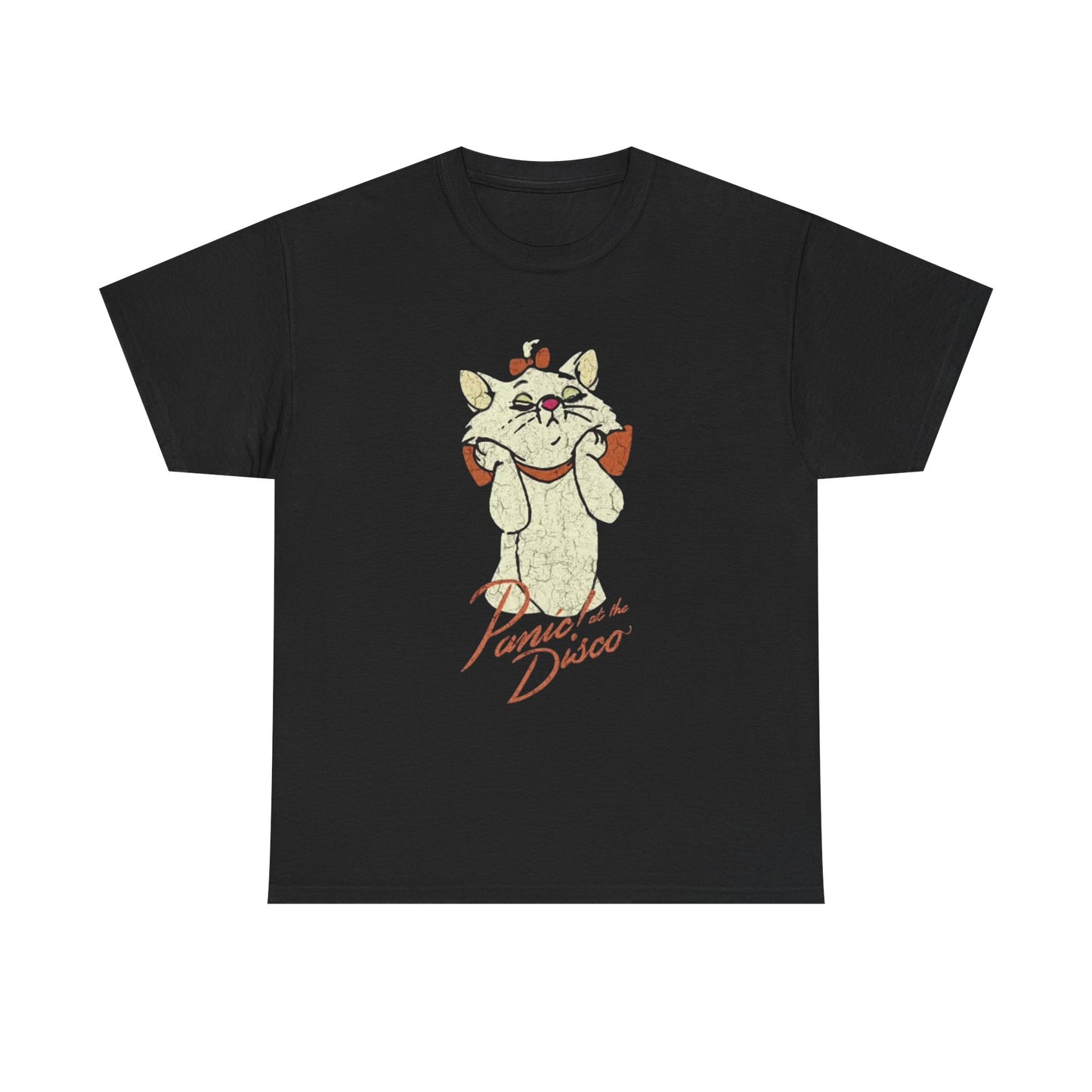 T-shirt vintage cat kitten graphic art punk Heavy Cotton Tee