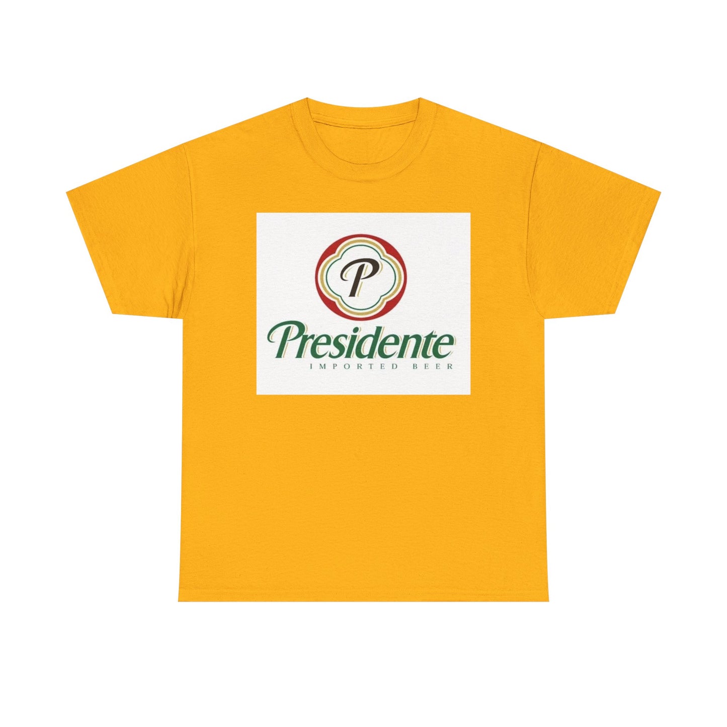 Presidente Dominican Beer Logo Shirt Retro Summer Unisex Heavy Cotton Tee
