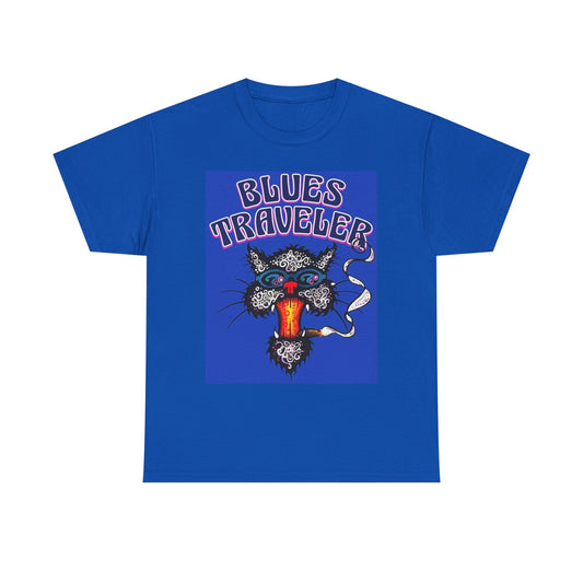 Blues Traveler TShirt Vintage Rock Merch Retro 90s Unisex Heavy Cotton Tee