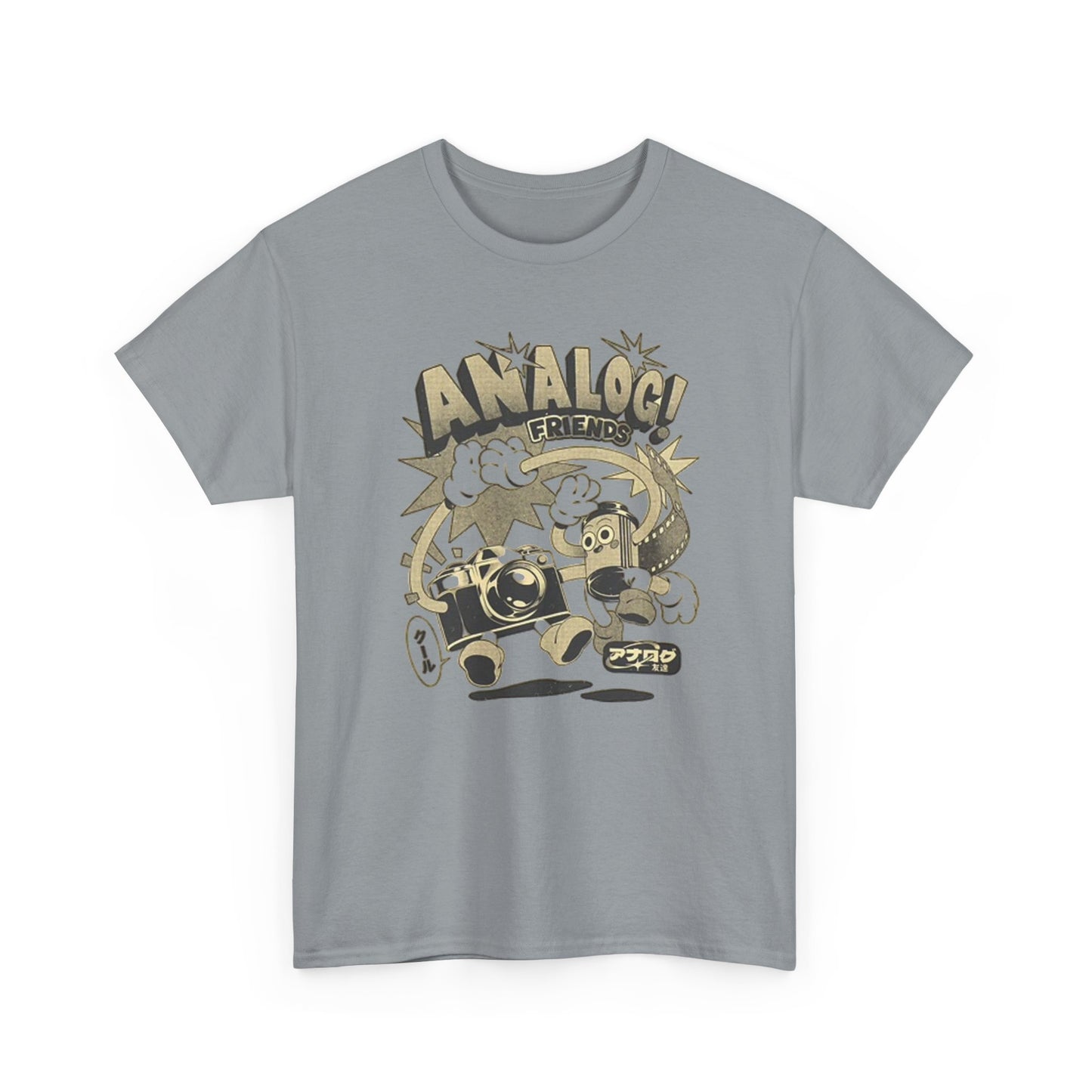 Analog Friends T Shirt Retro Photo Unisex Heavy Cotton Tee