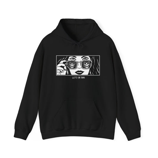 Let's Be Bad Funny Graphic Hoodie Unisex Heavy Blend™ Hooded Sweatshirt