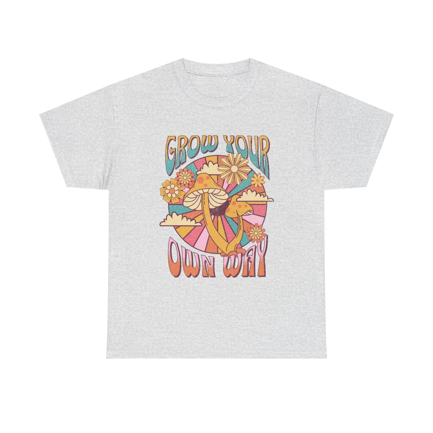 Grow Your Own Way Mushrooms Graphic T Shirt NEW ADULT TEE
