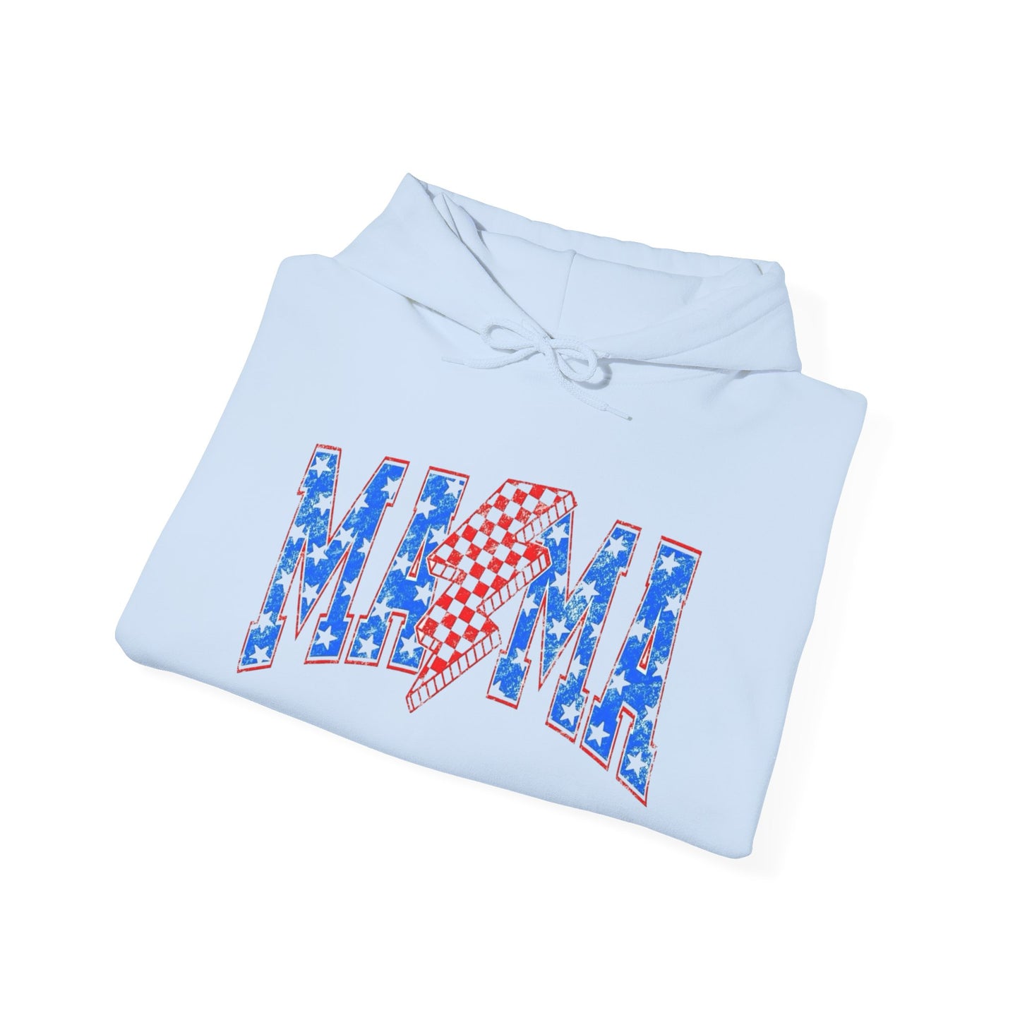 USA Mama Mom Retro Graphic Hoodie Women's Heavy Blend™ Hooded Sweatshirt