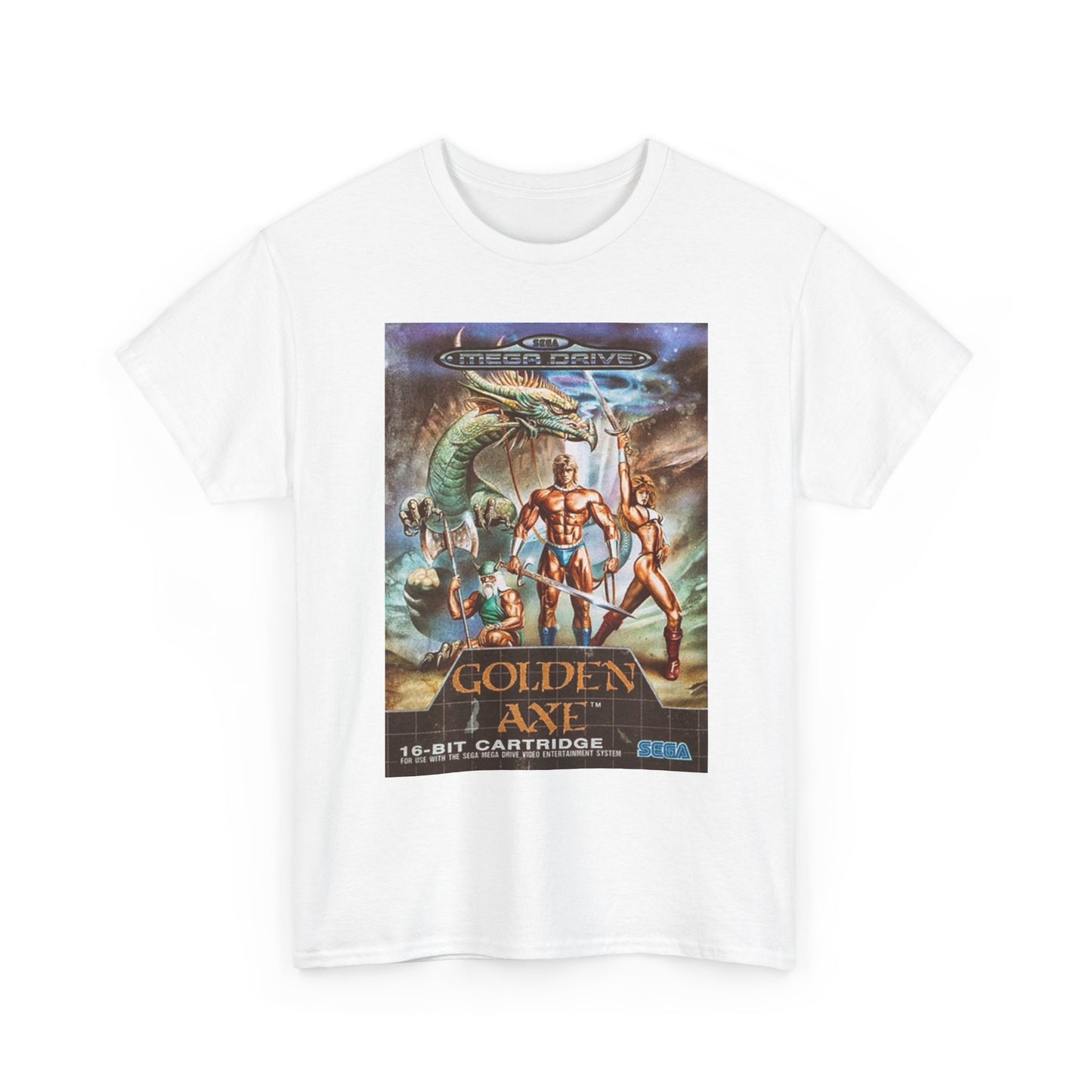 Golden Axe T Shirt Vintage Video Games Retro Unisex Heavy Cotton Tee