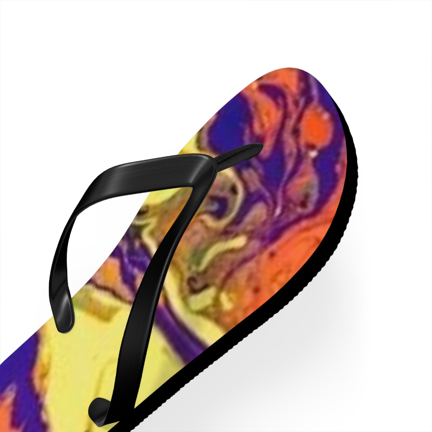 Orange And Yellow Flip Flops, Sandals Slides, Summer Footwear, Brand New