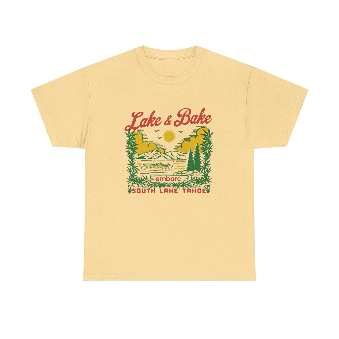 Lake And Bake 420 Graphic T Shirt NEW Adult Tee