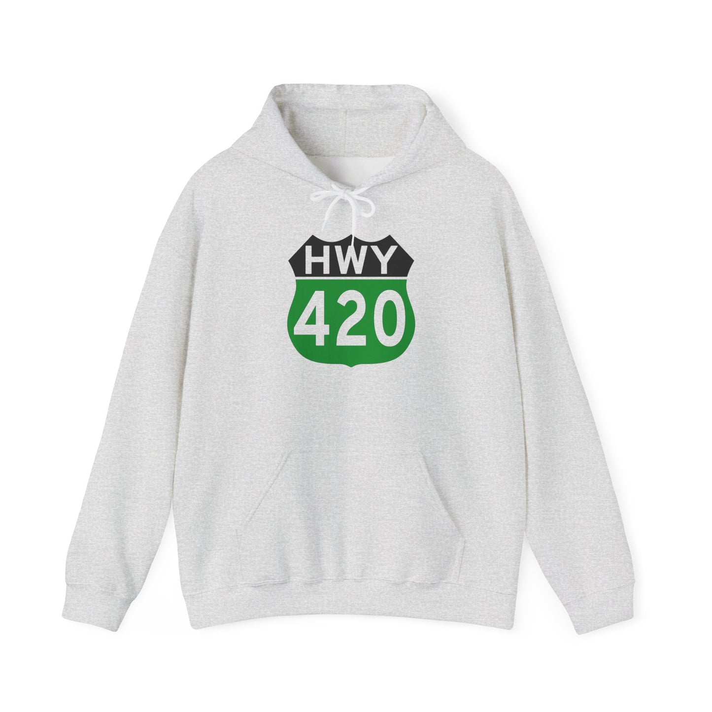Highway 420 Weed Graphic Hoodie Unisex Heavy Blend™ Hooded Sweatshirt