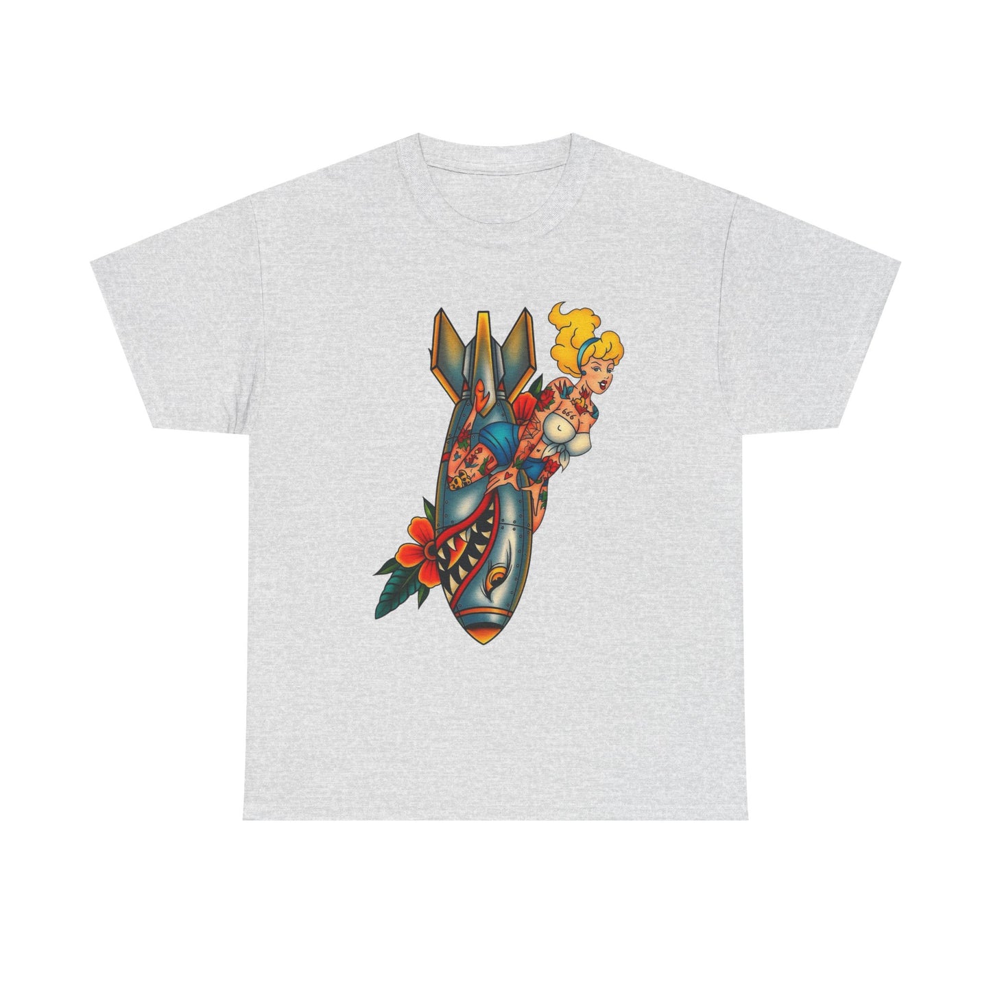 Sailor Jerry Model Tattoo Bomb Graphic T Shirt NEW ADULT TEE VINTAGE