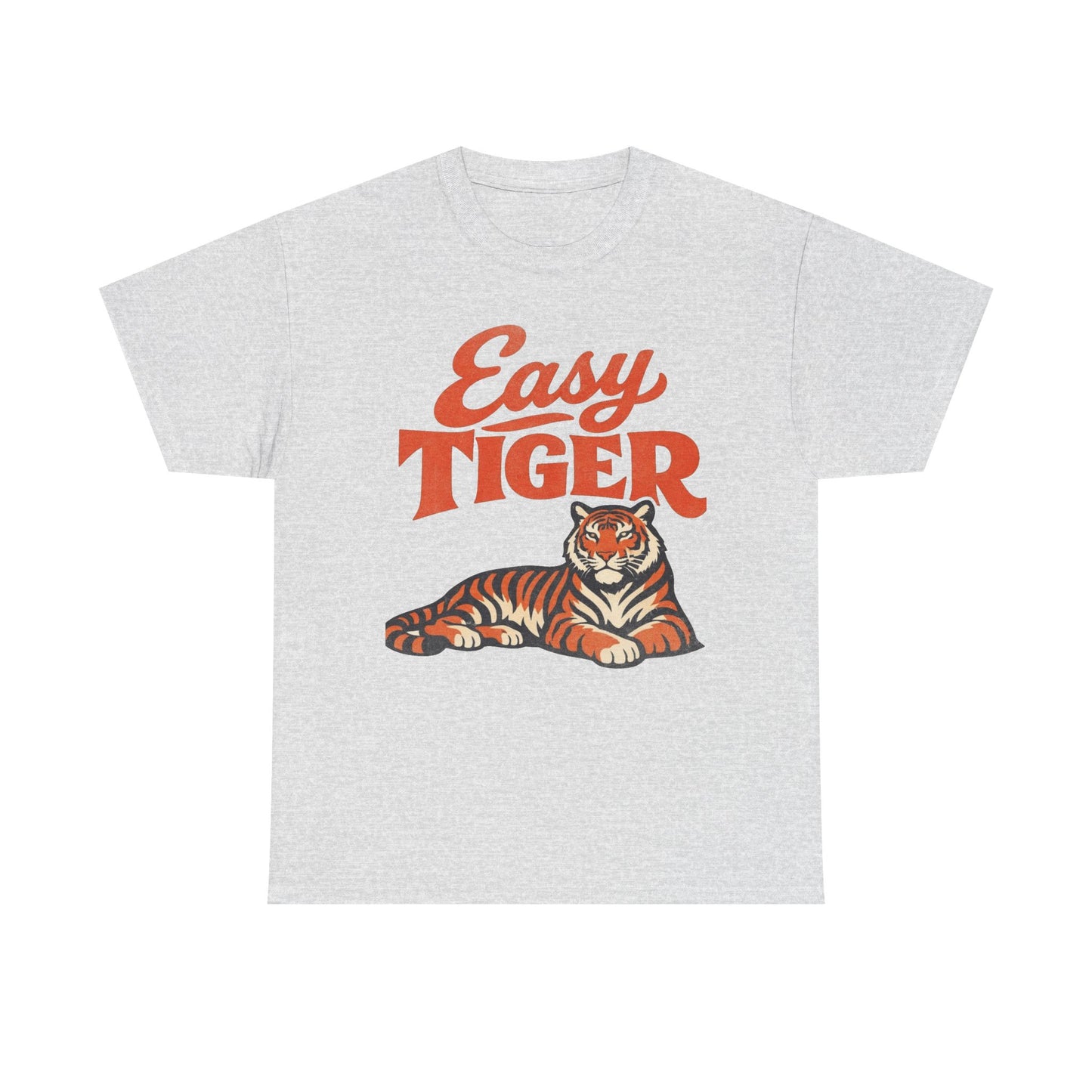 Easy Tiger 80's Retro Nostalgia Funny Graphic T Shirt Regular Men's Heavy Cotton Tee