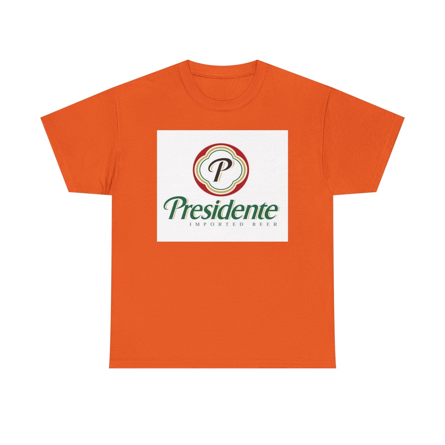 Presidente Dominican Beer Logo Shirt Retro Summer Unisex Heavy Cotton Tee