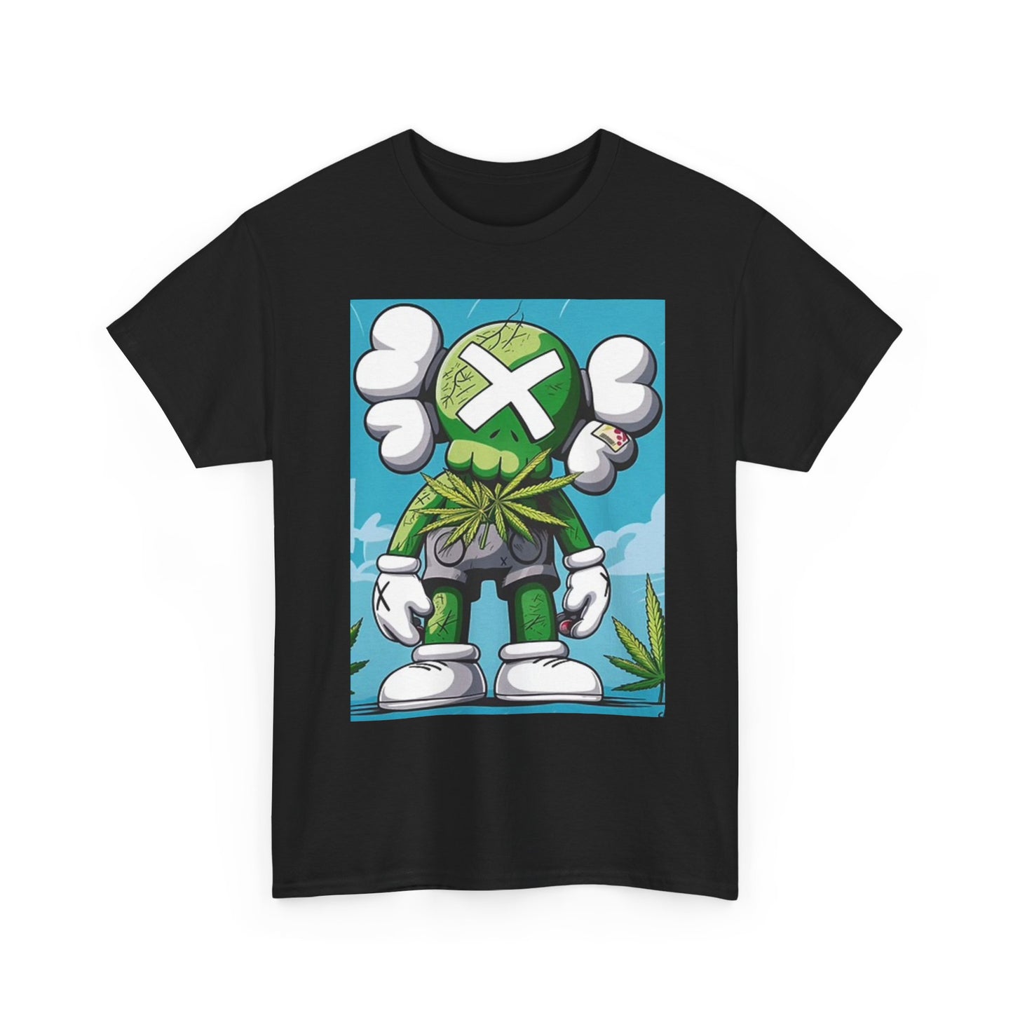 Weed Leaf Doll Graphic T Shirt Vintage Toy Retro Unisex Heavy Cotton Tee