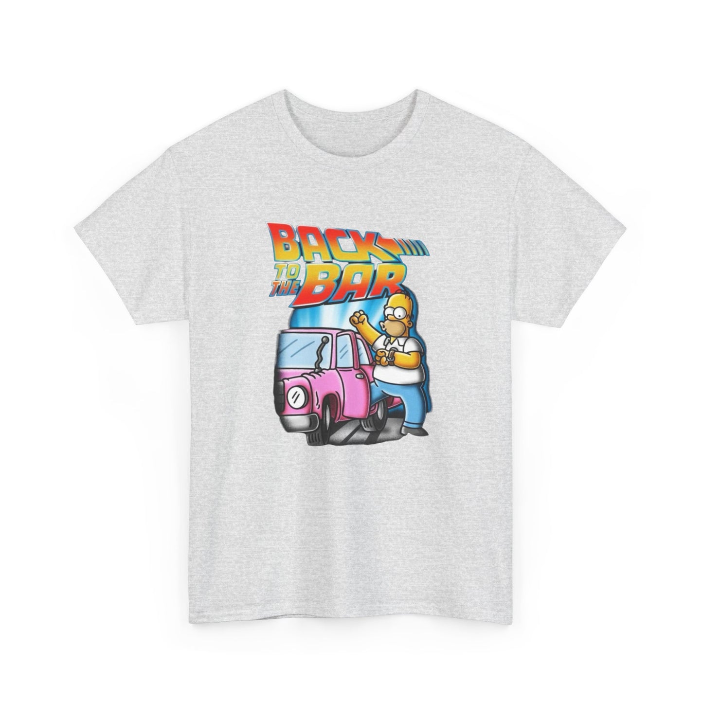 Back To The Bar Simpsons Funny Graphic T Shirt Unisex Heavy Cotton Tee