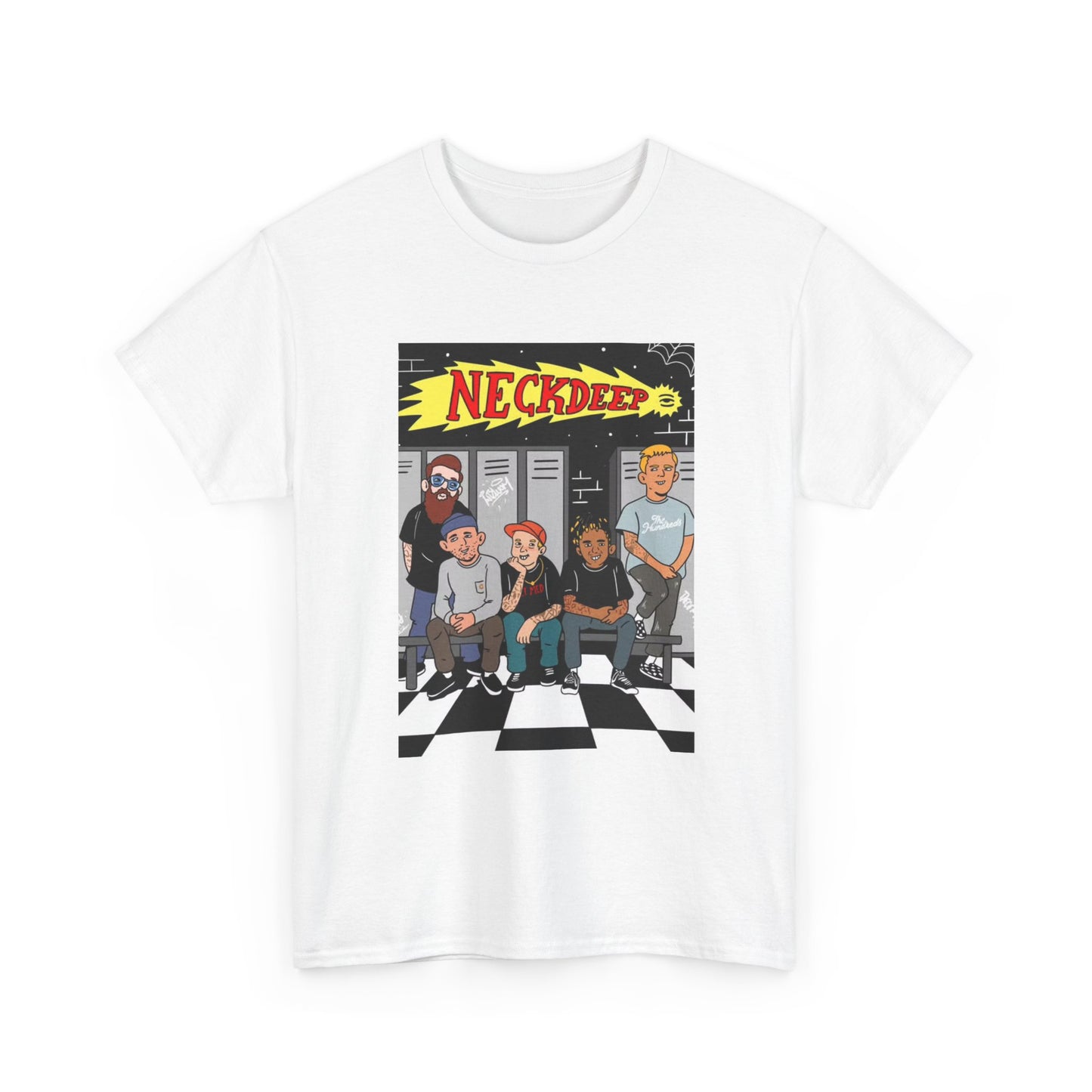Neck Deep Tshirt Punk Rock UK retro Album art Unisex Heavy Cotton Tee