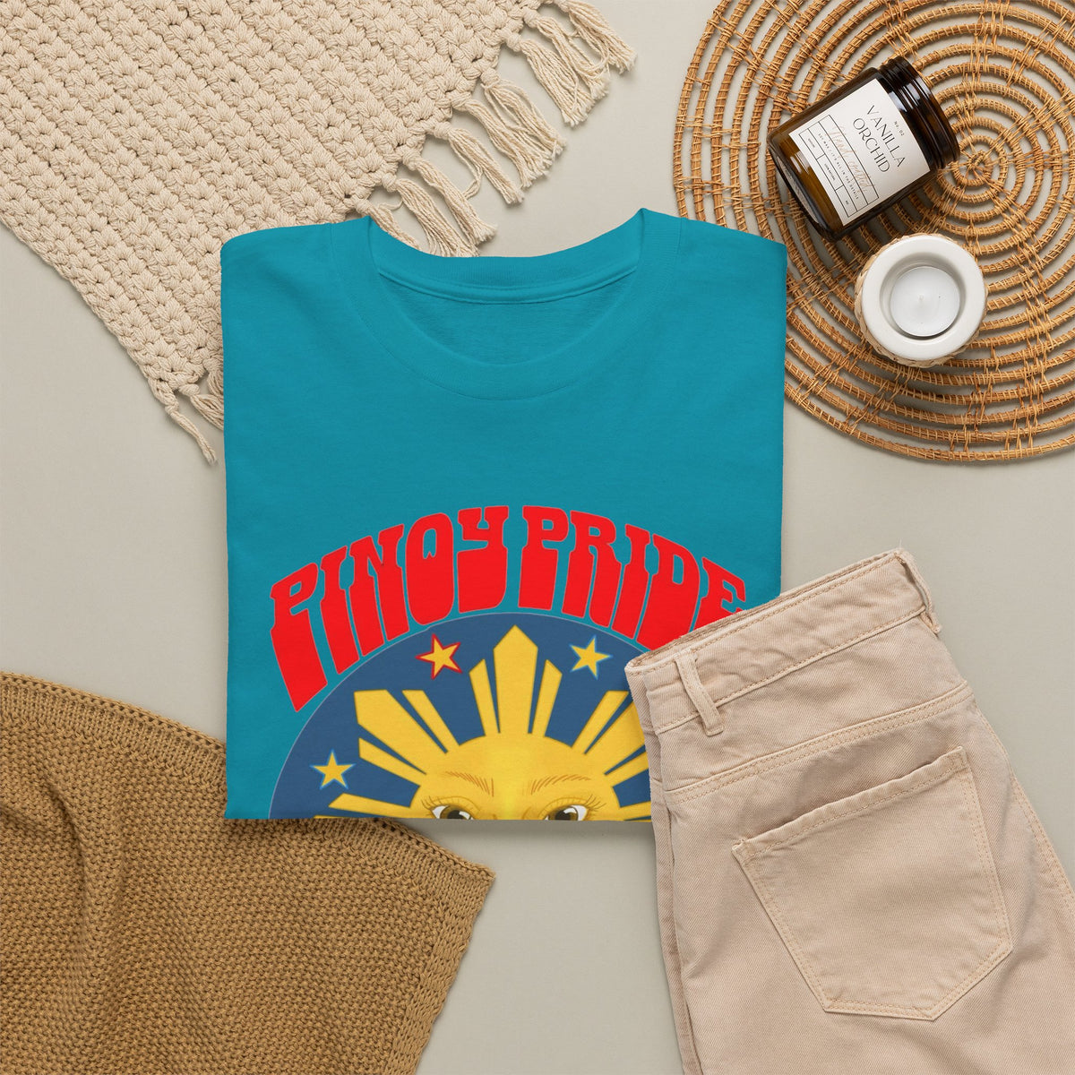 Pinoy Pride Graphic T Shirt Men's Classic Filipino Heavy Cotton Tee
