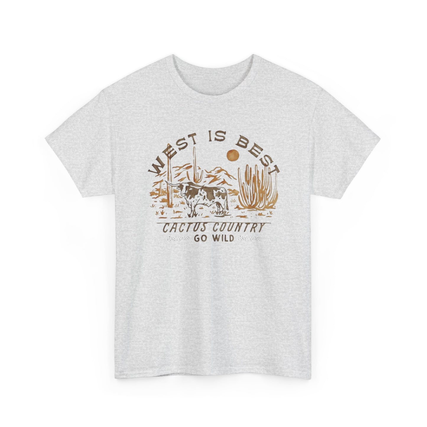 West Is The Best Country Graphic T Shirt Unisex Heavy Cotton Tee