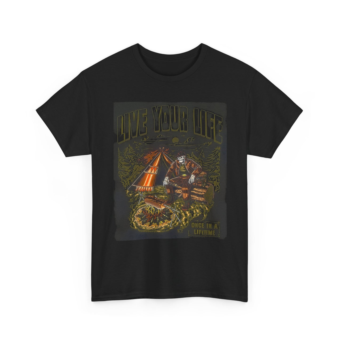 Live Your Life Graphic T Shirt Unisex Cotton Tee Gift NEW