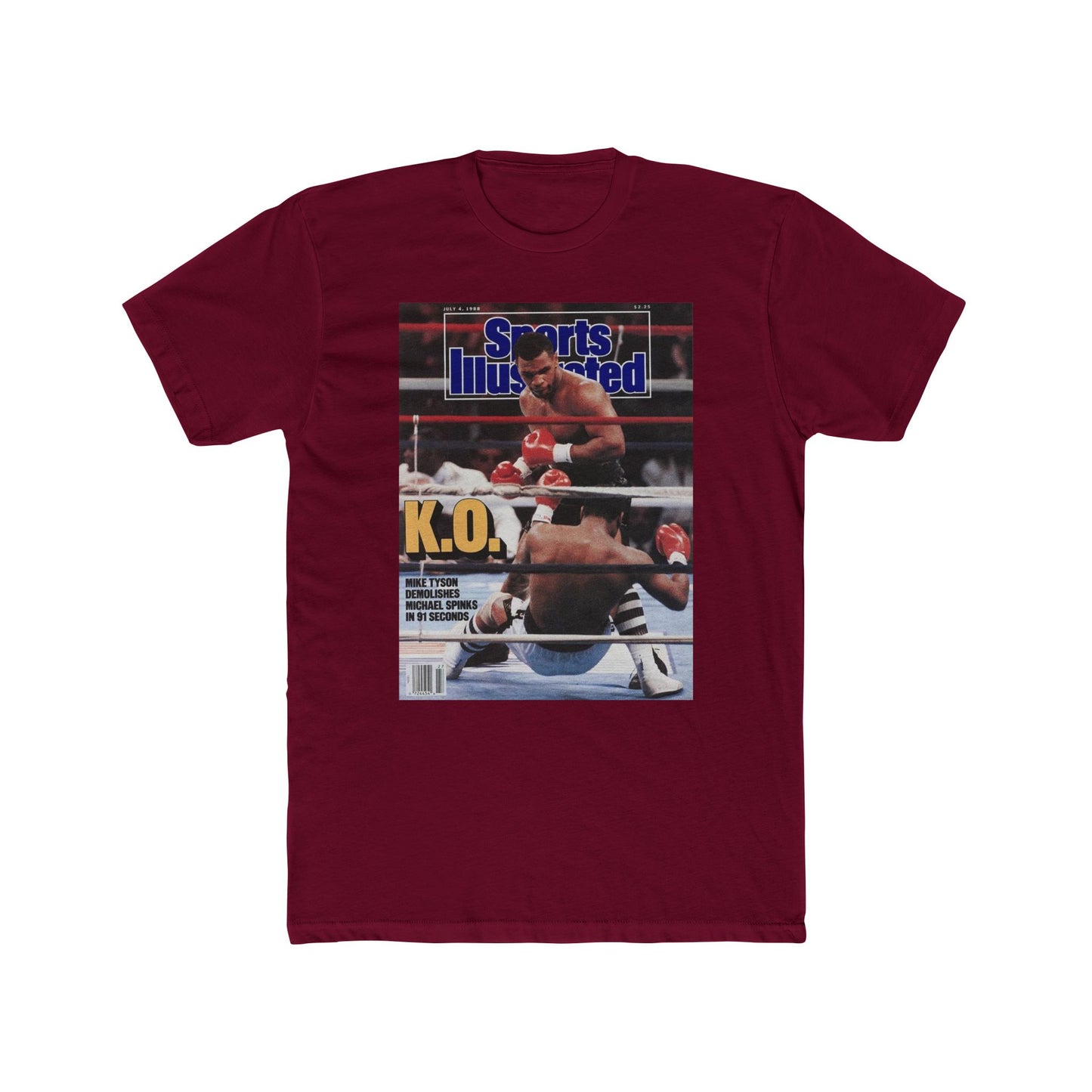 Mike Tyson Tshirt vintage New York  Men's Cotton Crew Tee boxing mma wrestling