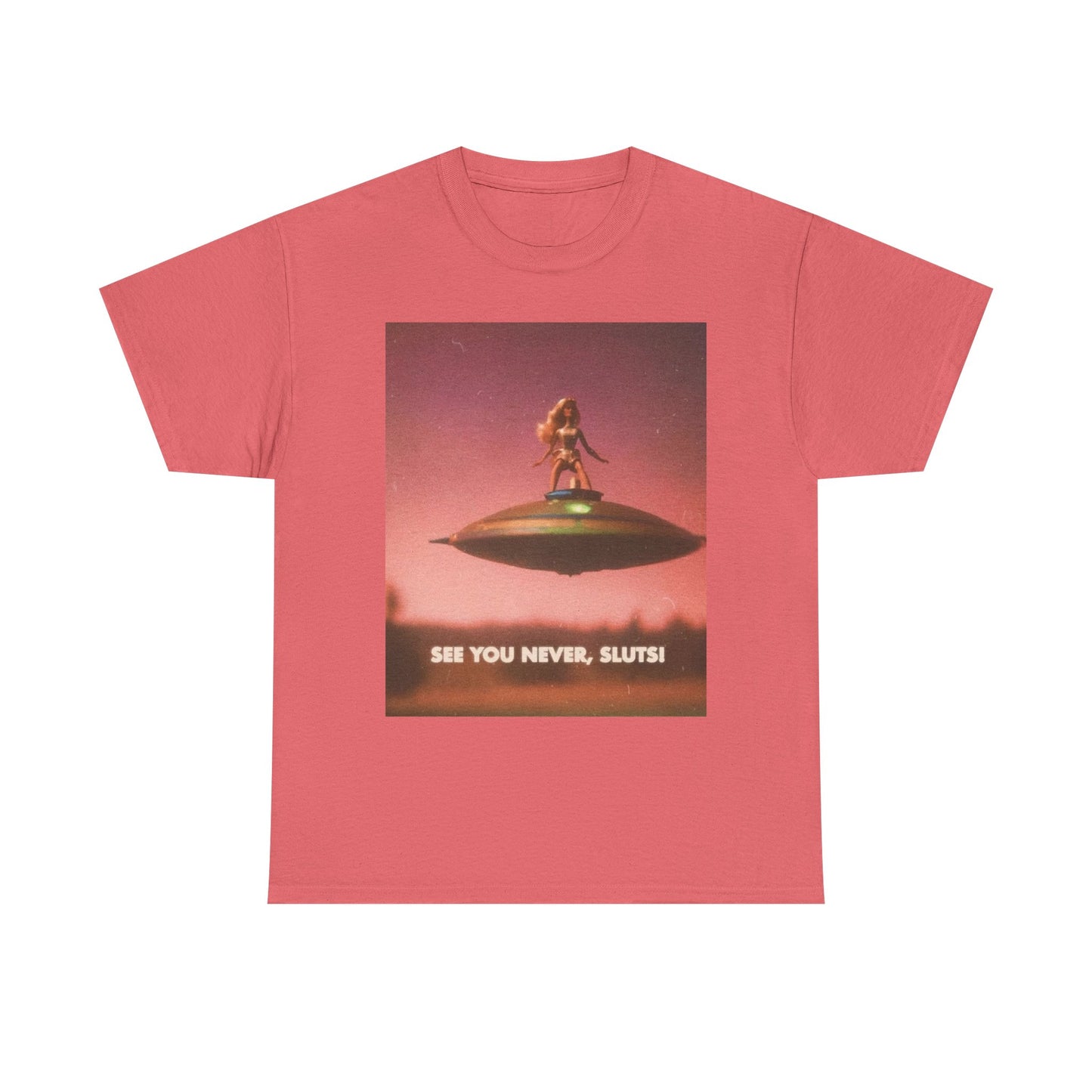 See You Never Sluts Funny Doll Graphic T Shirt NEW Adult Tee