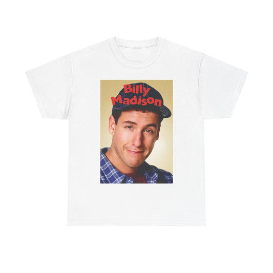 Billy Madison Tshirt Adam Sandler Comedy Retro Movie Unisex Heavy Cotton Tee 99