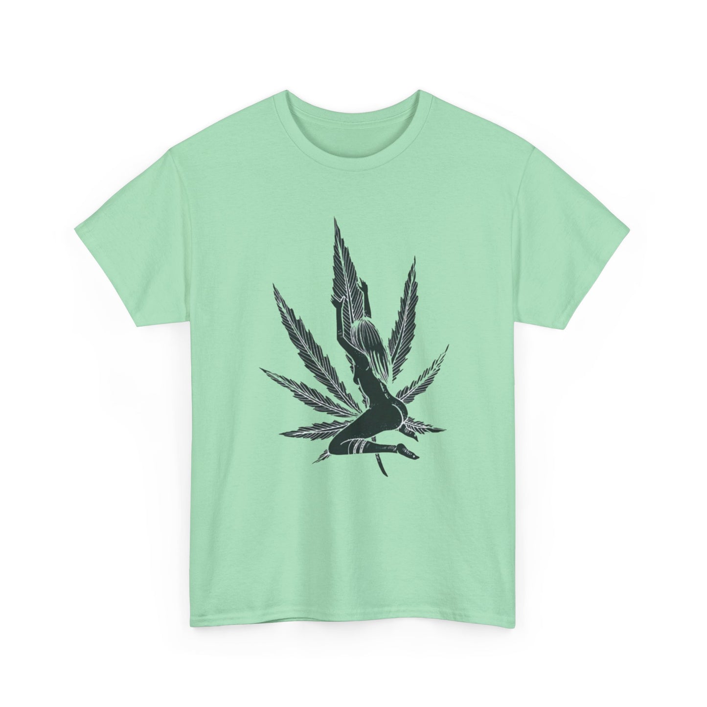 Beautiful Weed Leaf Model T Shirt S-5XL NEW Unisex Cotton Tee