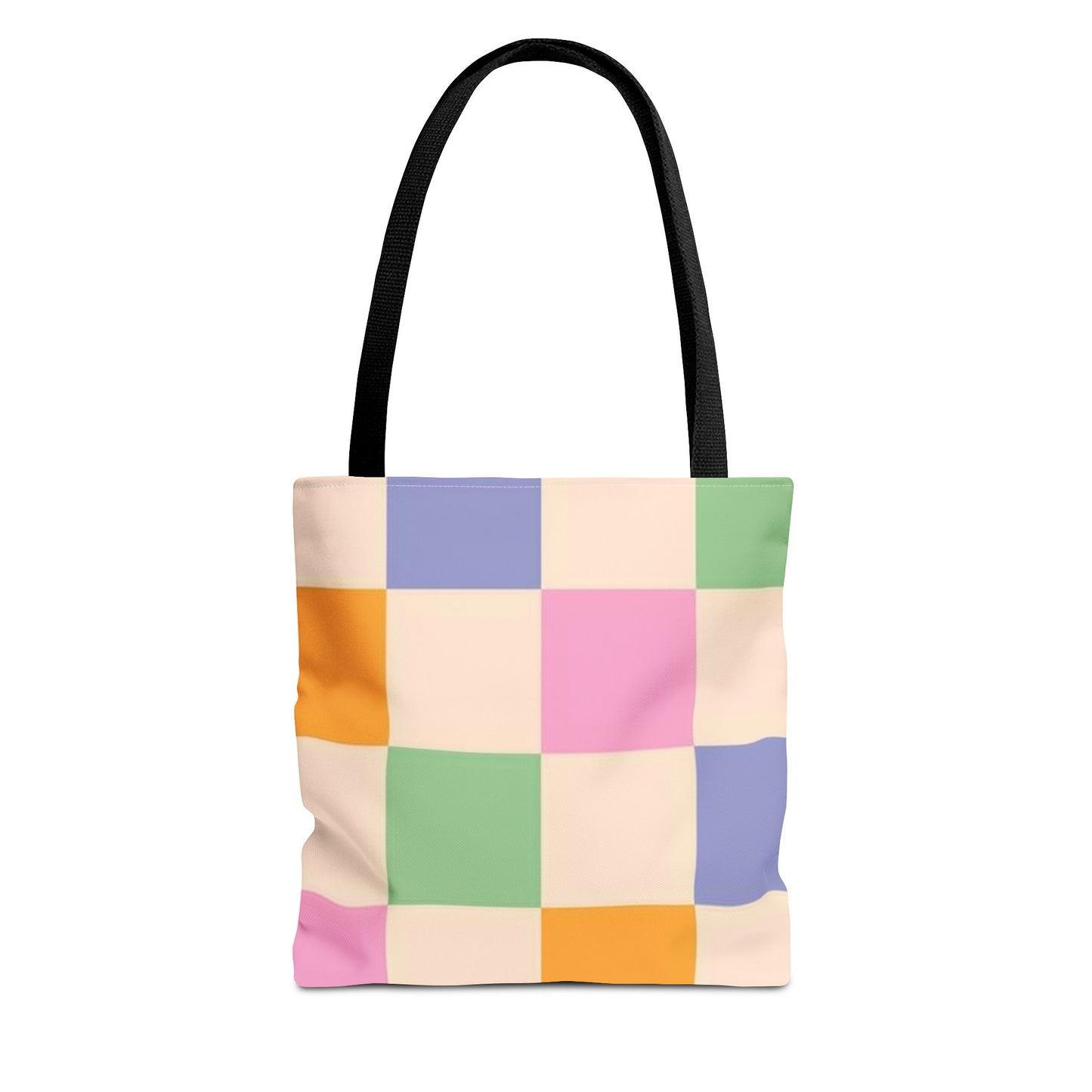 Pink Checkered All Over Print BRAND NEW Purse - Pocketbook - Travel Tote Bag