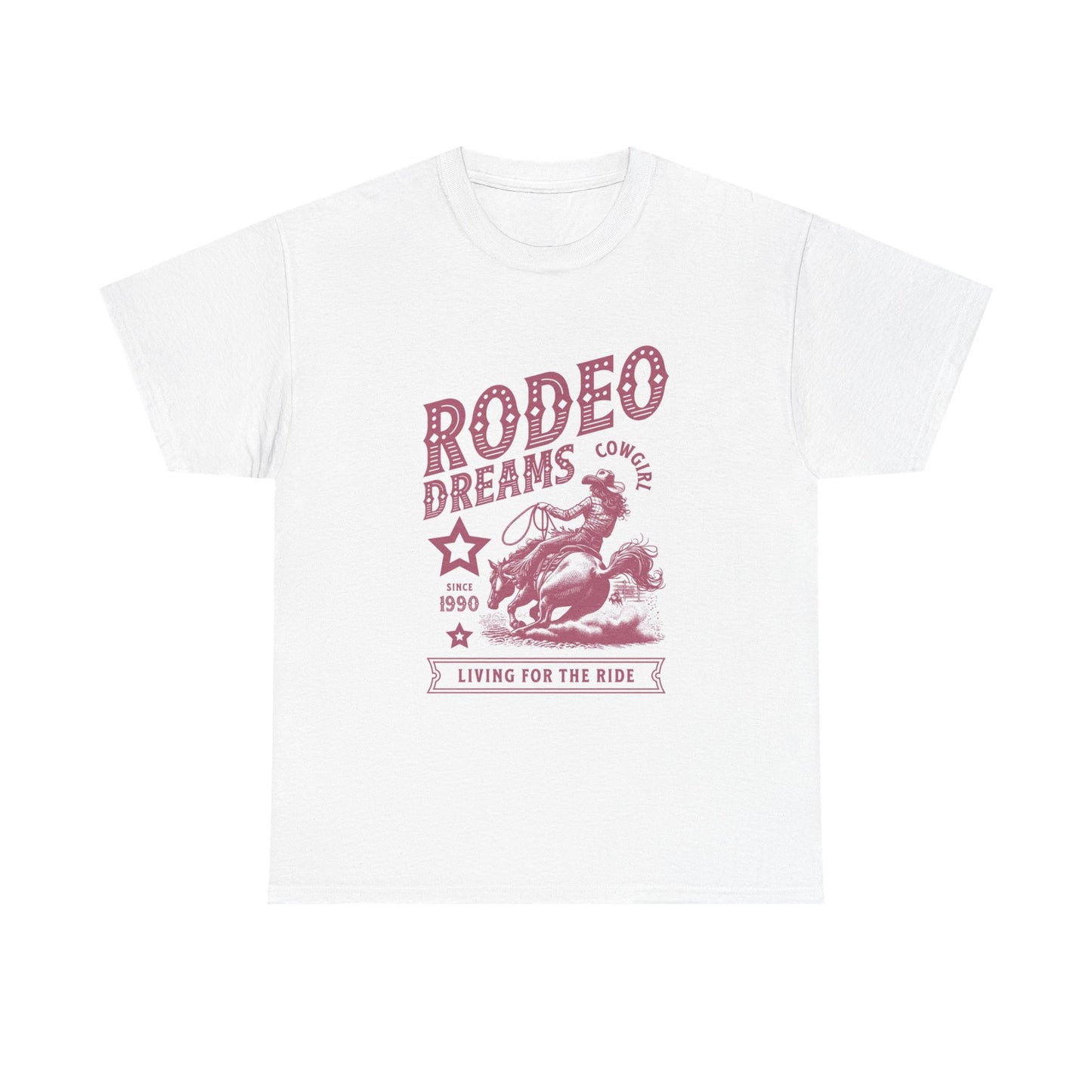 Rodeo Dreams Graphic T Shirt Womens Vintage Retro Cotton Tee