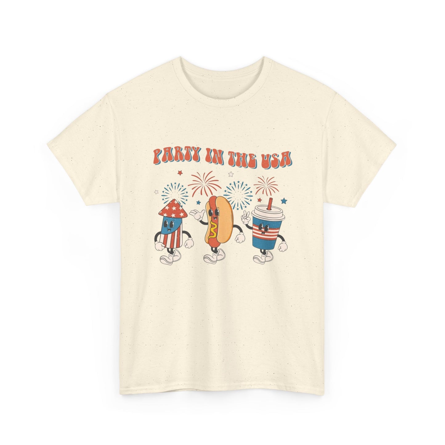 Party In The USA 4th Graphic T Shirt ADULT NEW