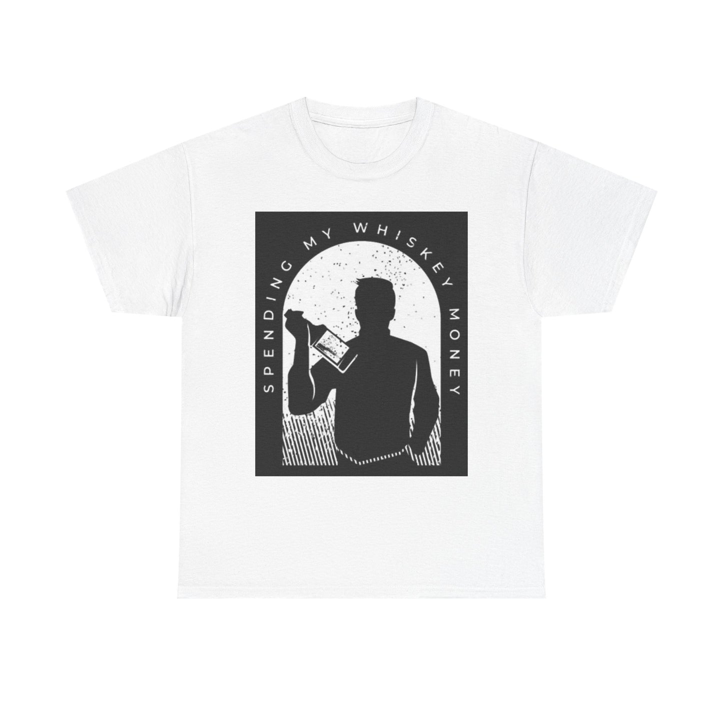 Whiskey Money Country Graphic T Shirt Retro Art Booze Unisex Heavy Cotton Tee