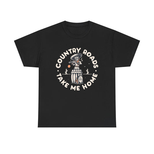 Country Roads Take Me Home Graphic T Shirt NEW ADULT TEE VINTAGE