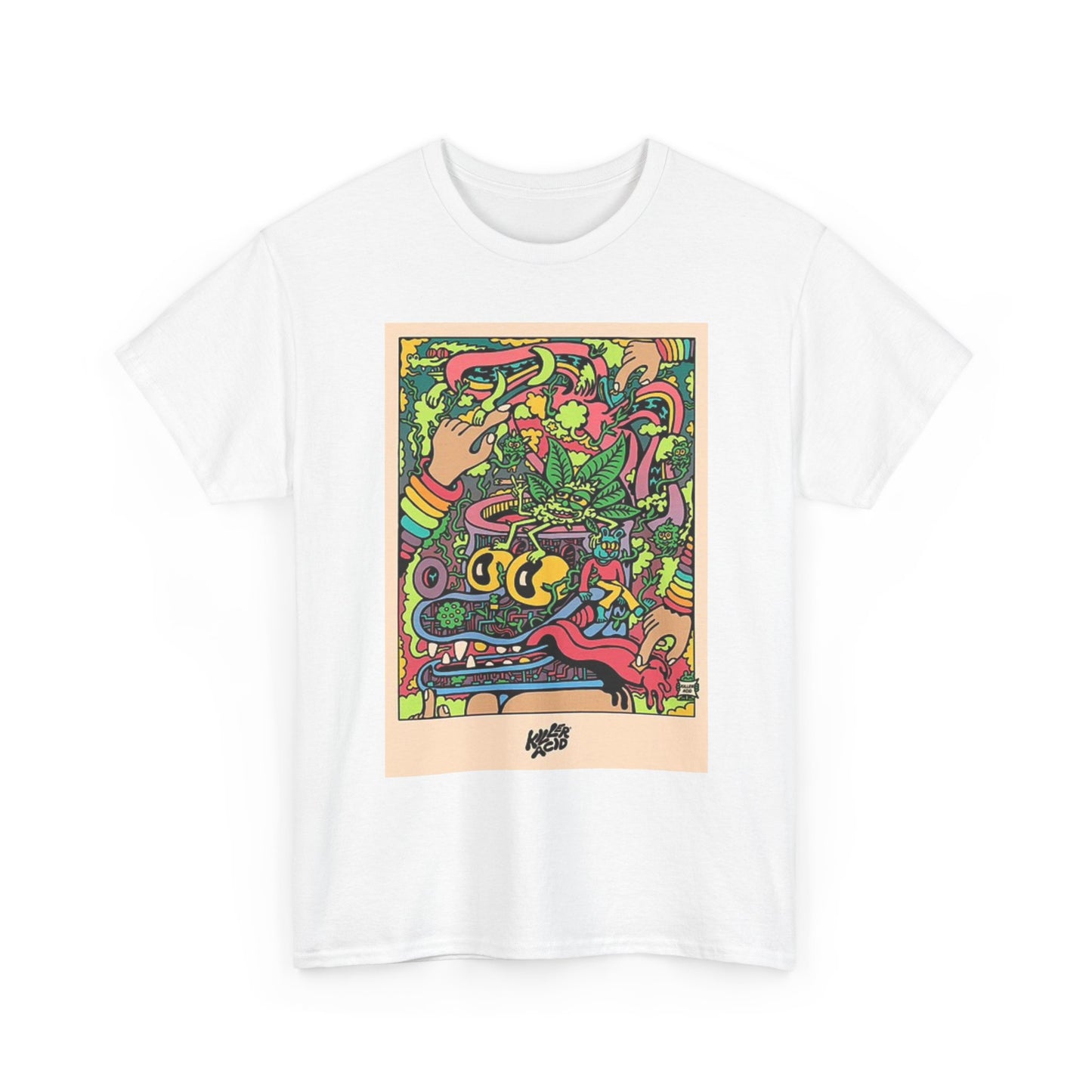 Killer Acid Graphic T Shirt Vintage Weed Poster Retro Unisex Heavy Cotton Tee