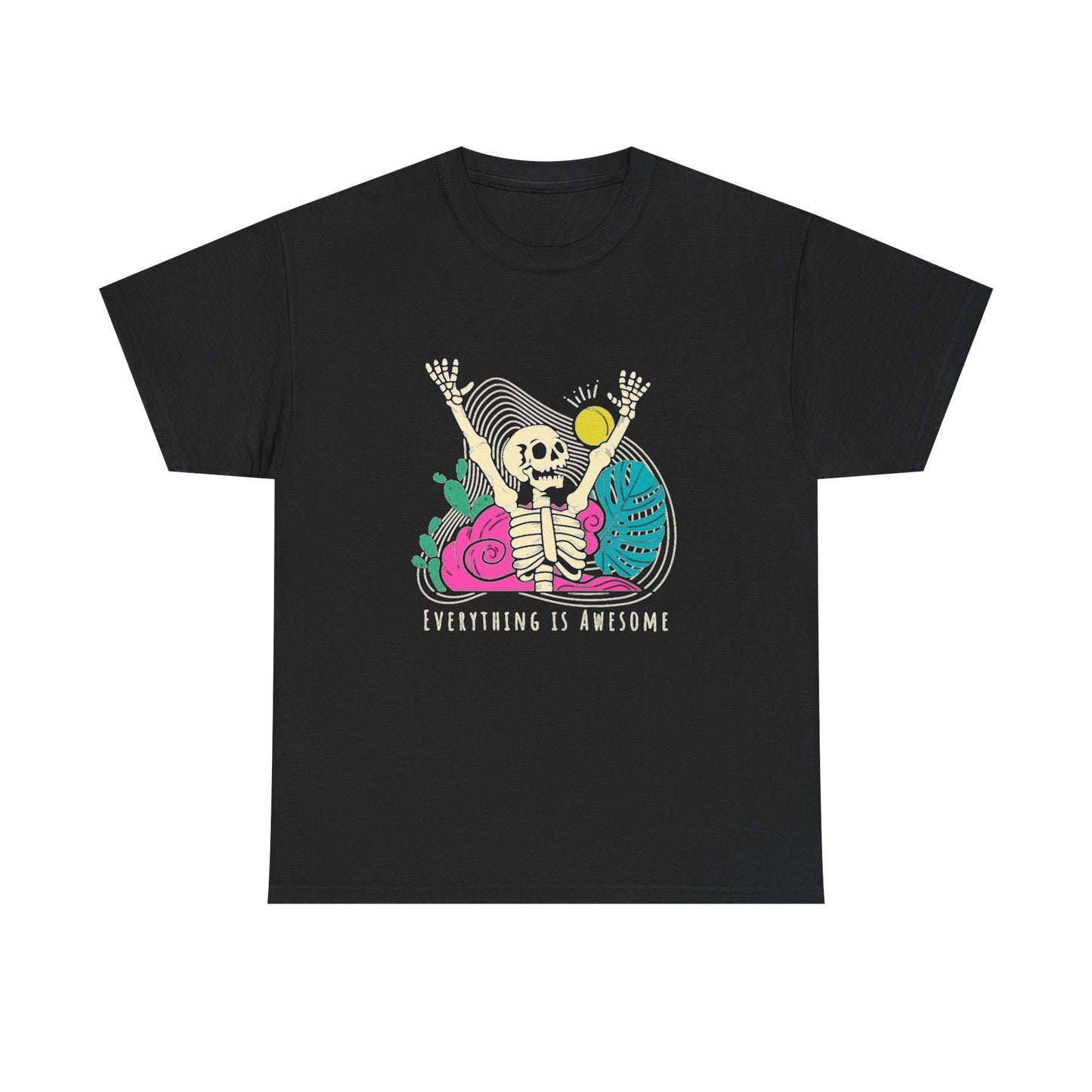 Everything Is Awesome Graphic T Shirt NEW Unisex Heavy Cotton Tee