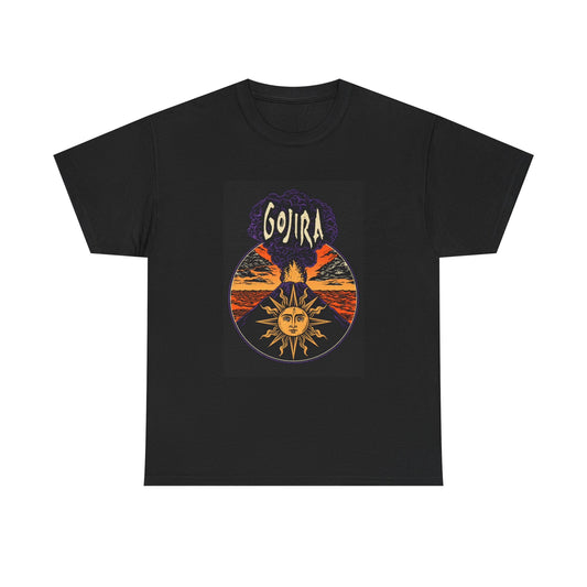 Gojira Tshirt Rock Band Vintage Merch Sun Unisex Heavy Cotton Tee